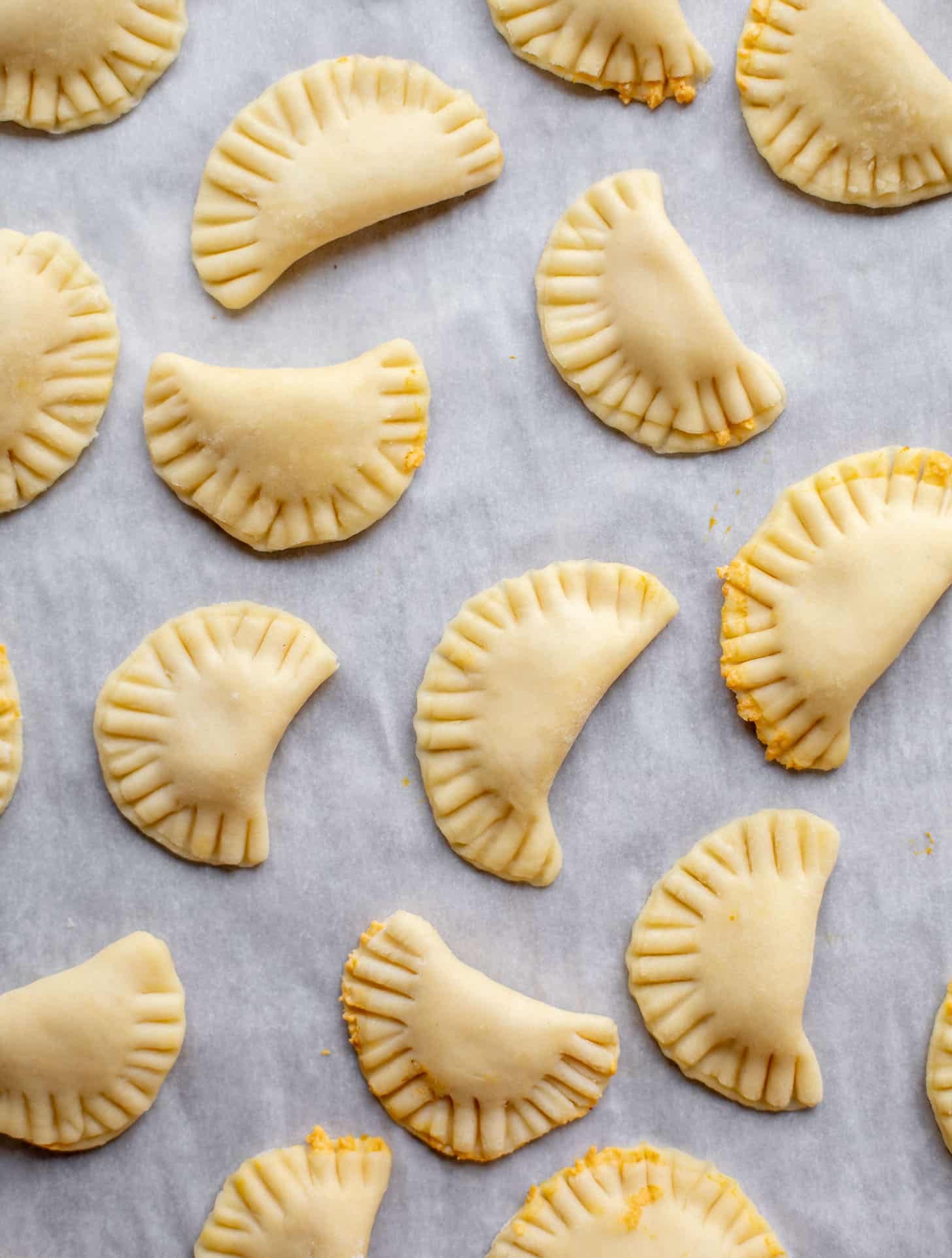 pierogi dough with pumpkin filling