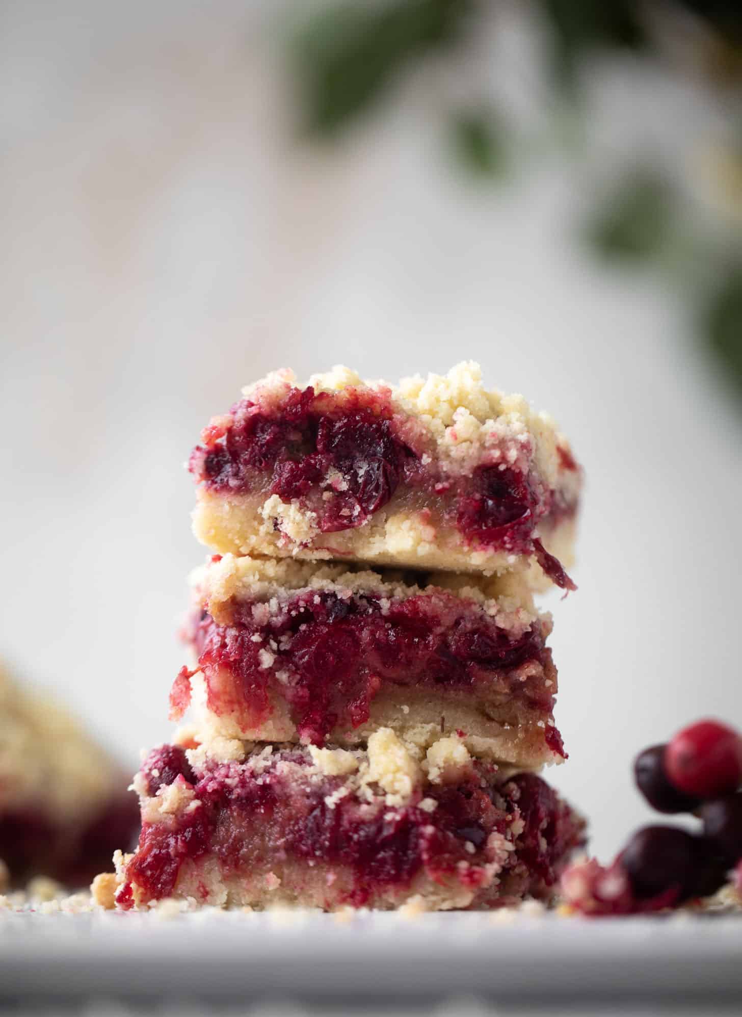 cranberry cobbler bars