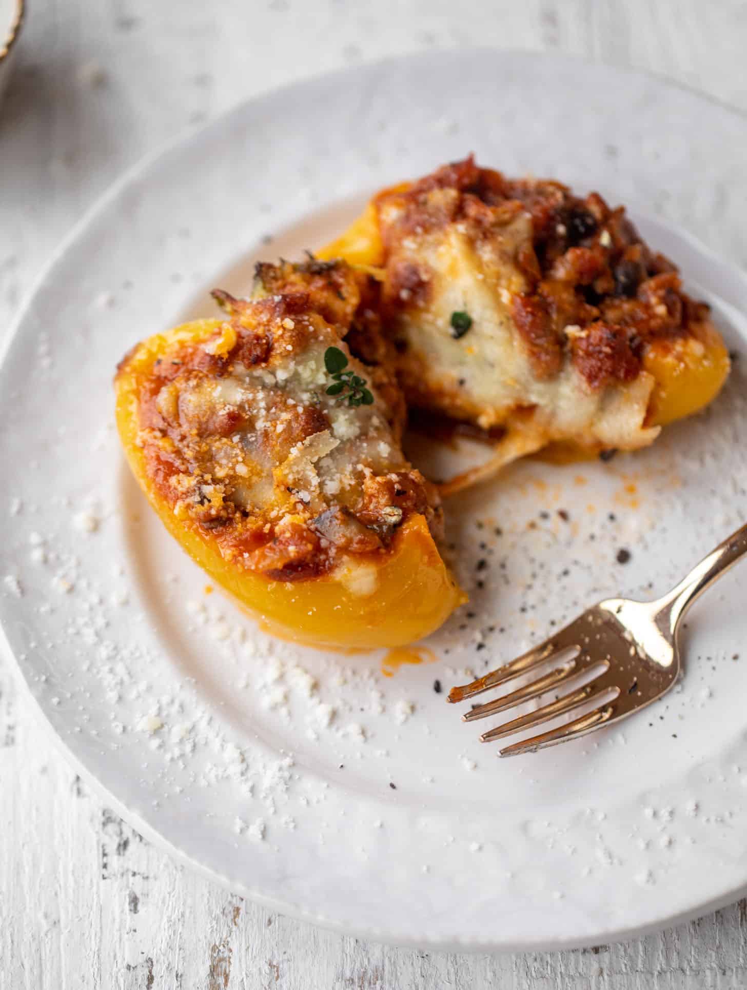 bolognese stuffed peppers