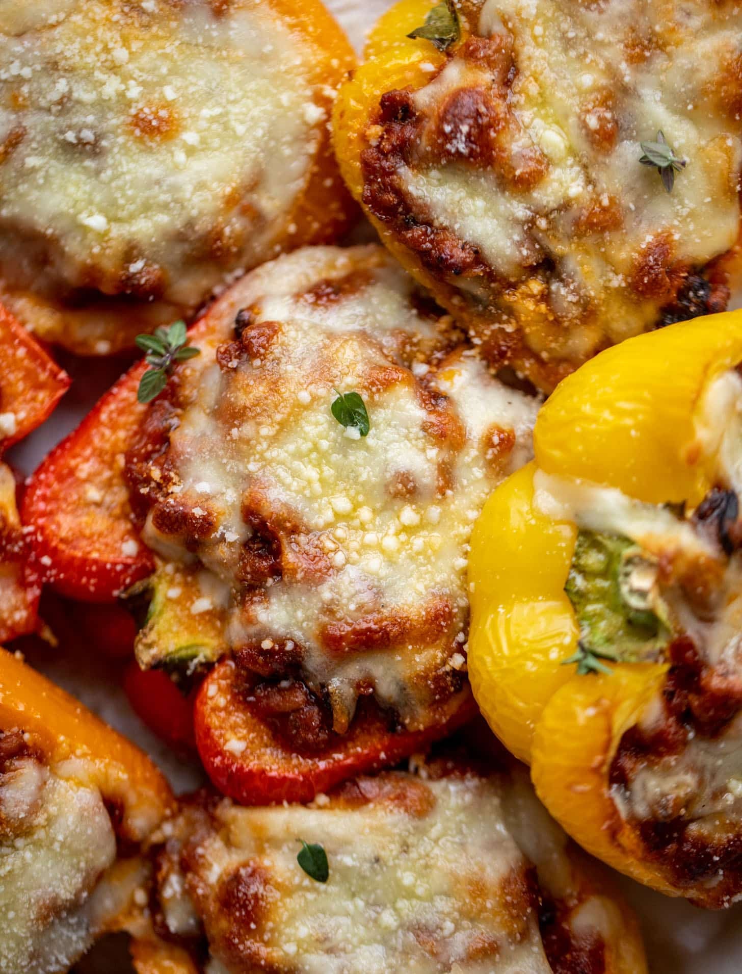 bolognese stuffed peppers