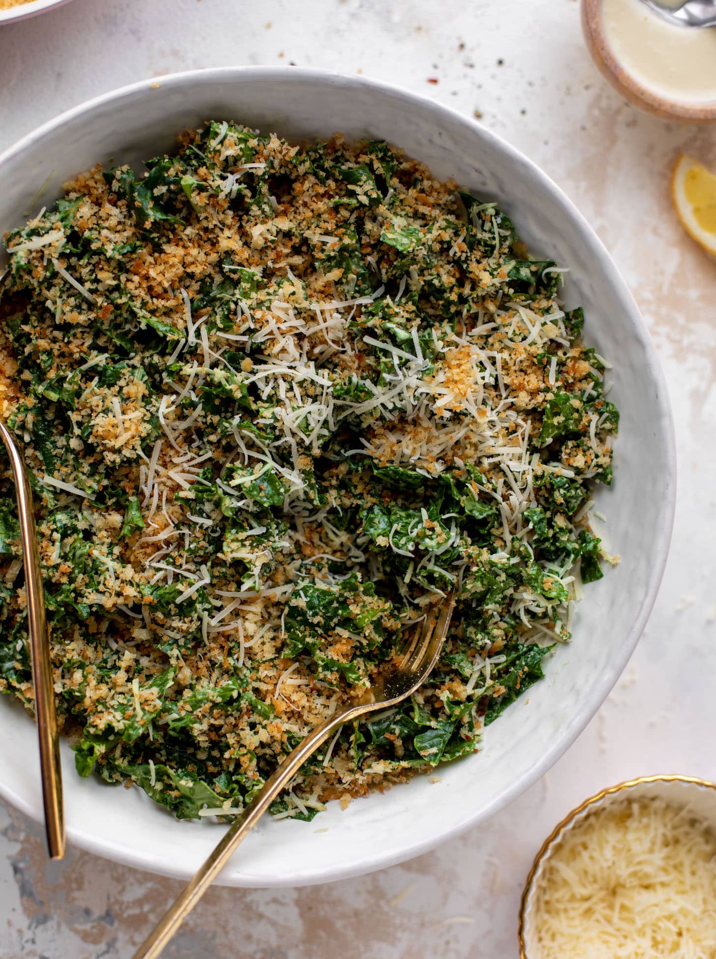 kale caesar crunch salad