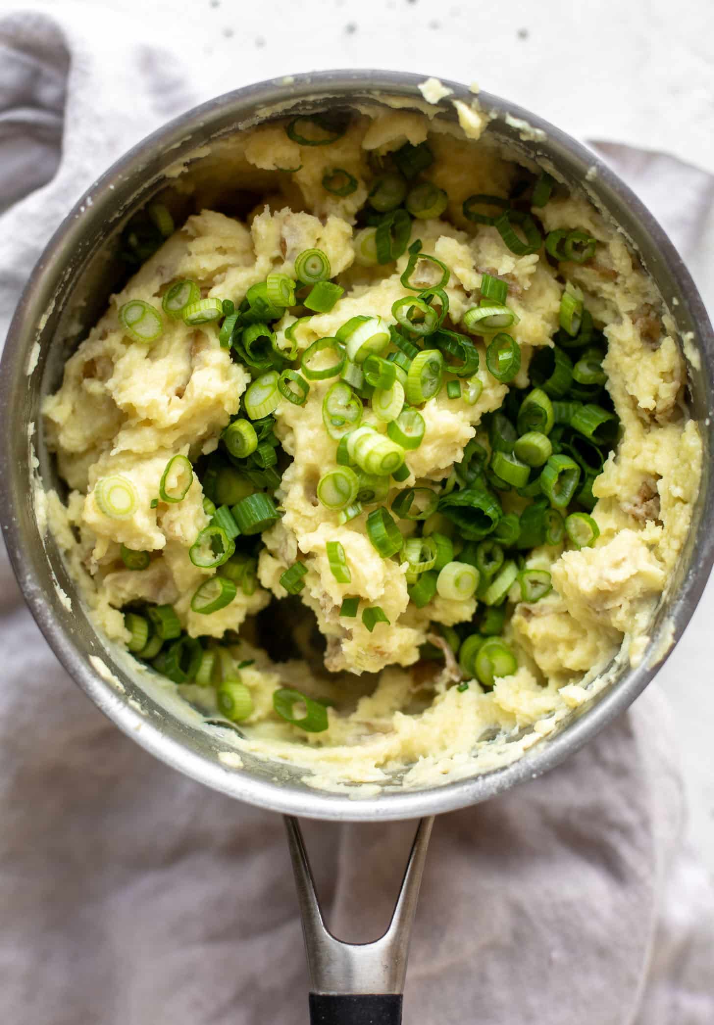 scallion smashed potatoes