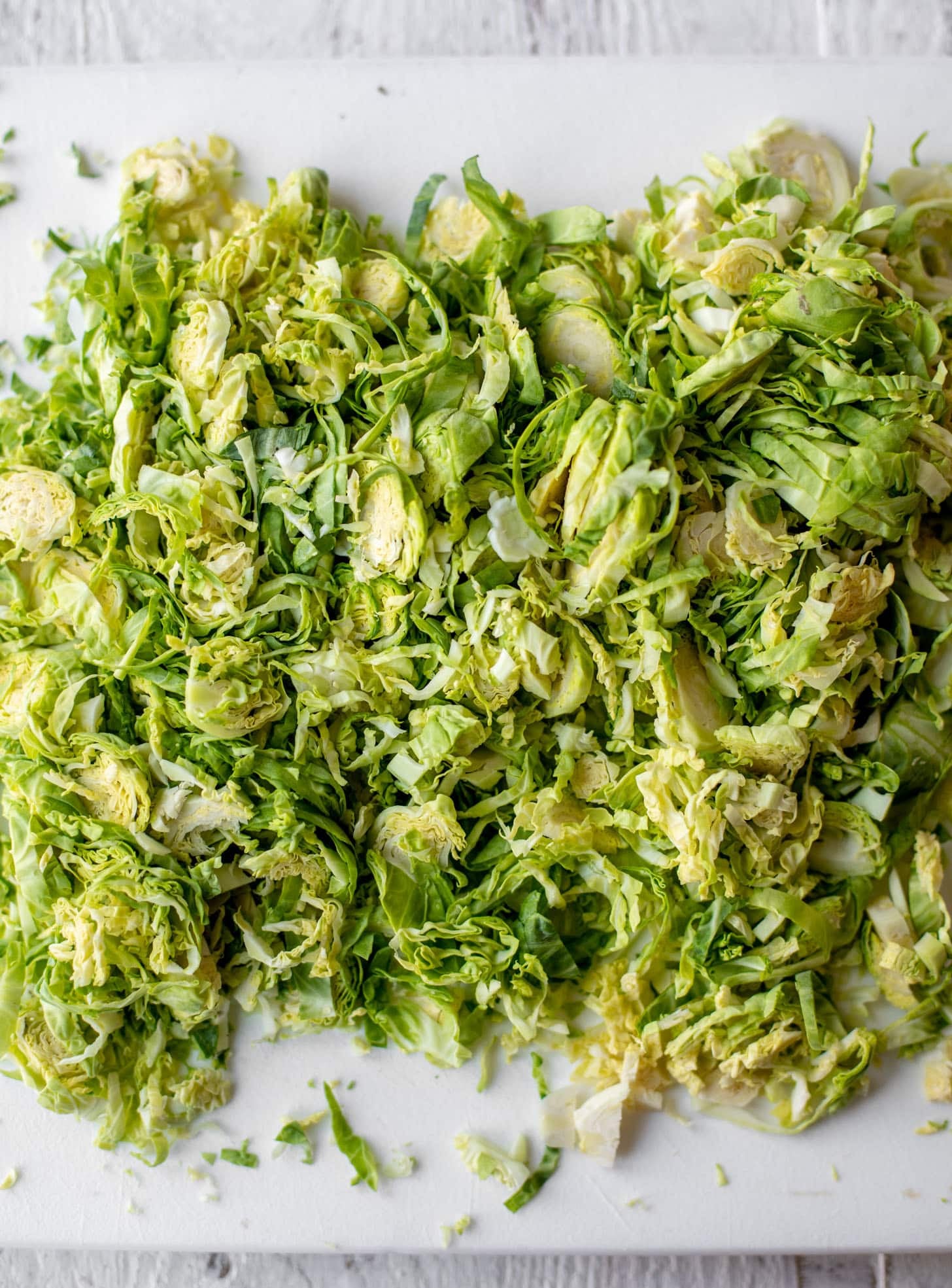 thinly sliced brussels sprouts