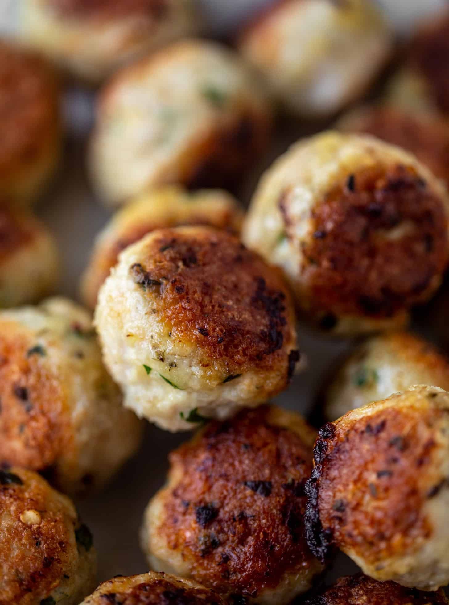 chicken romano meatballs