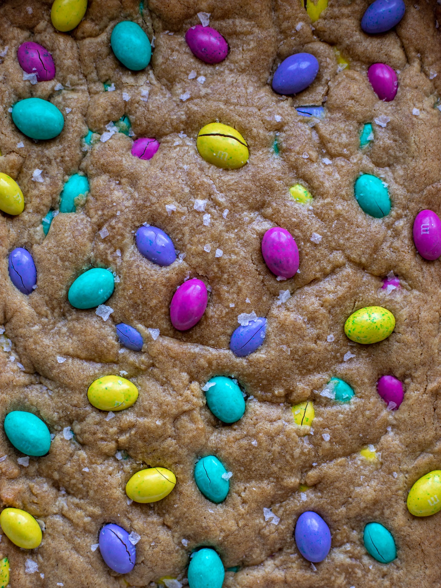 salted brown butter peanut butter m&m cookie bars