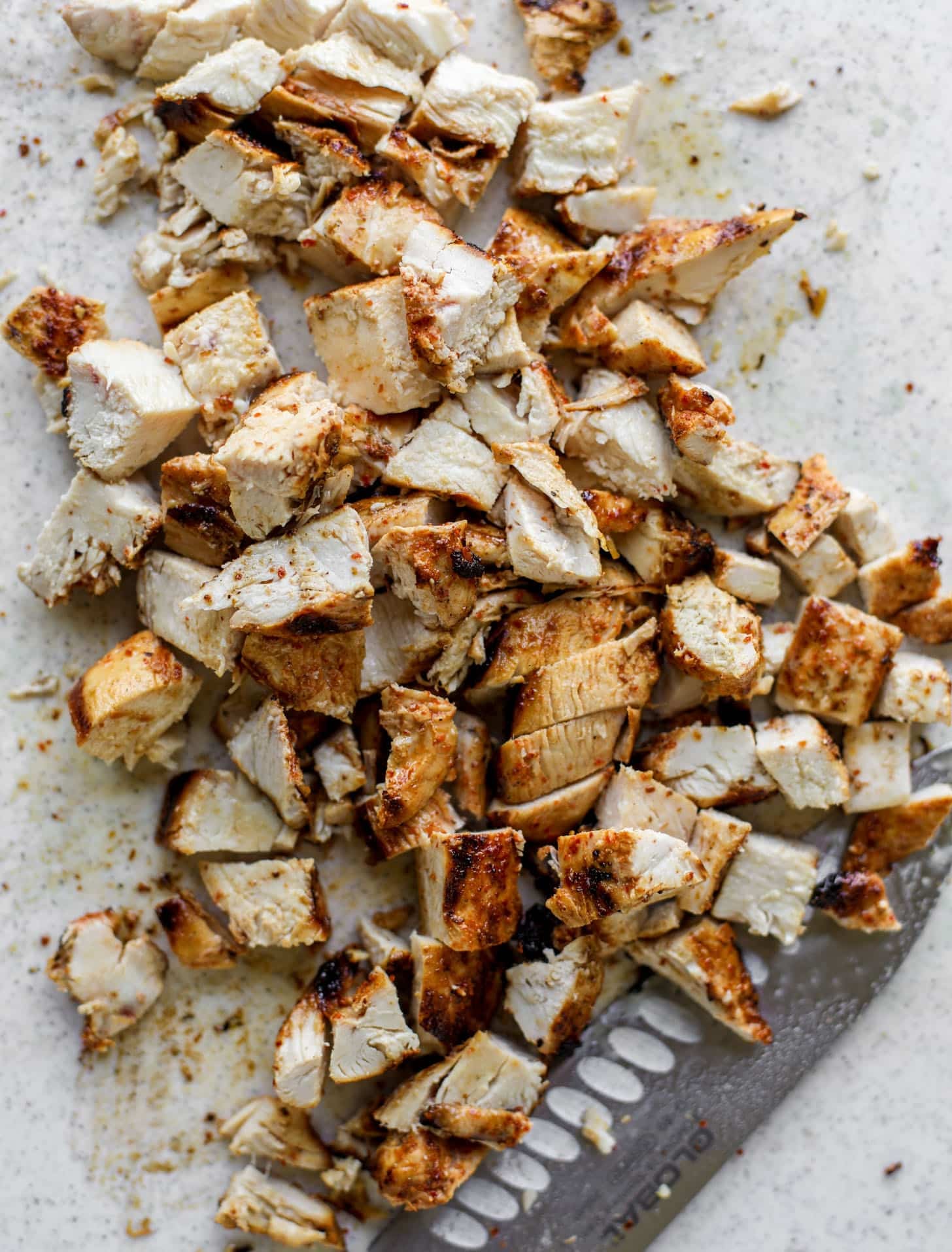 chopped grilled chili lime chicken