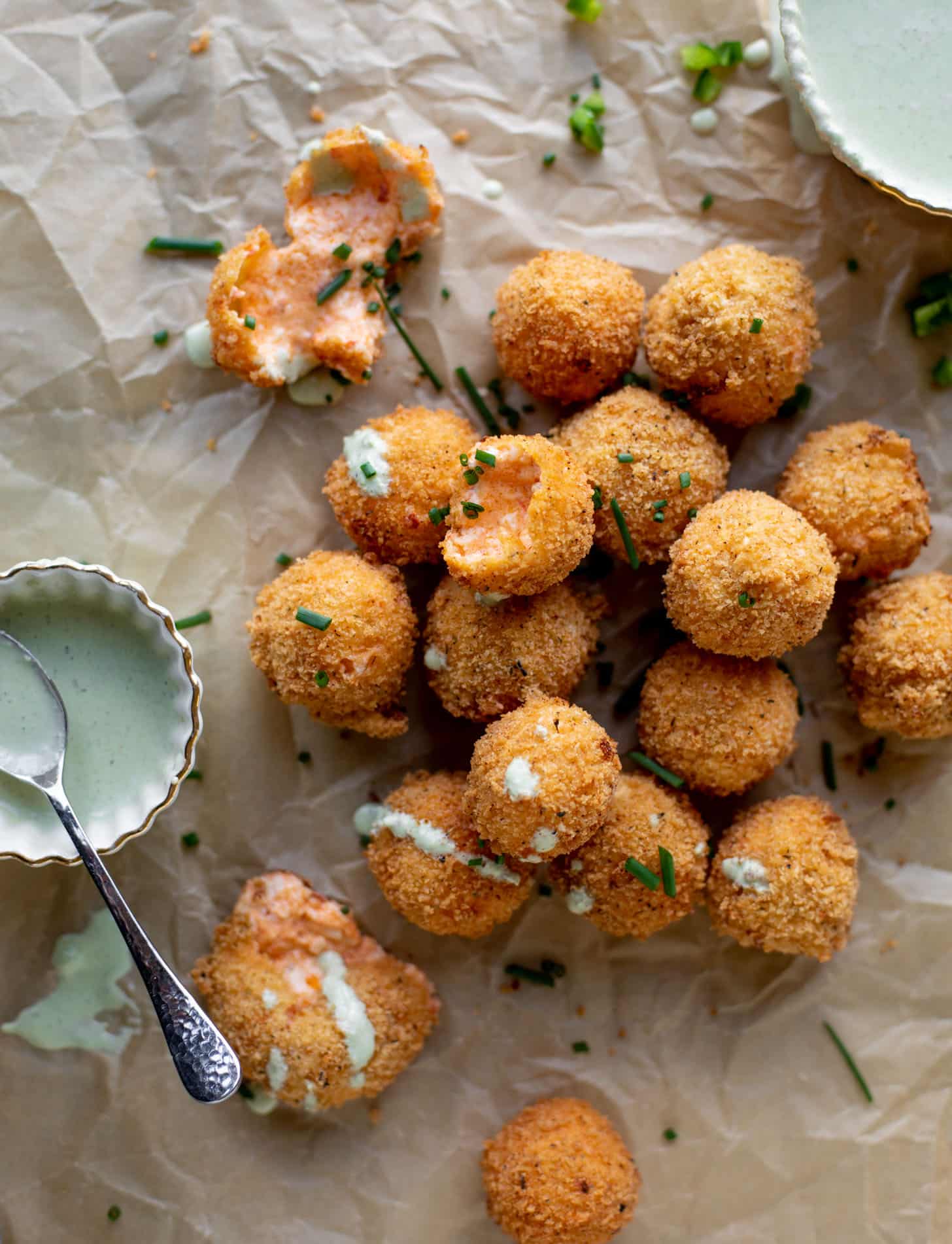pimento cheese poppers with jalapeño ranch