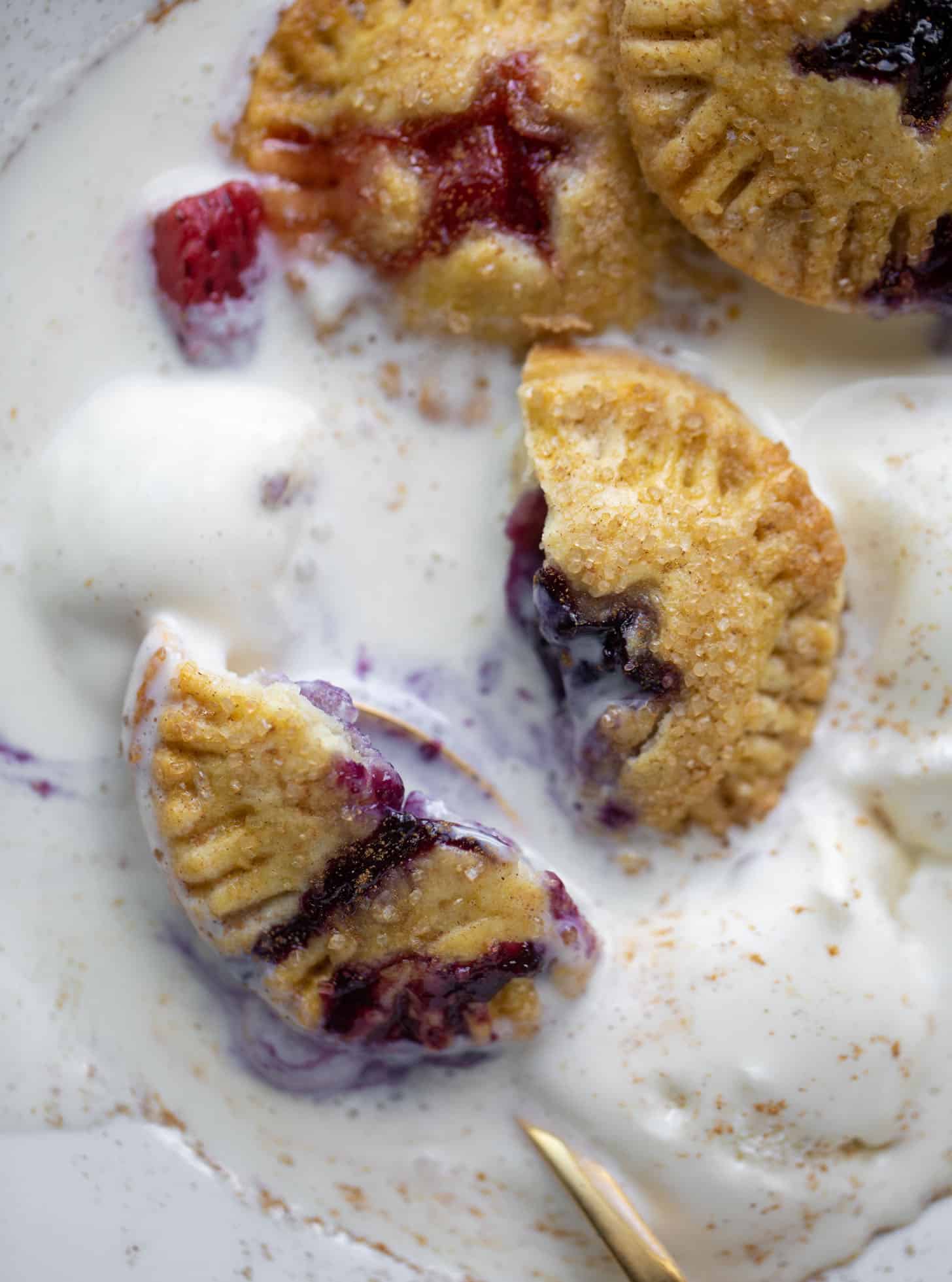 red white and blue berry hand pies