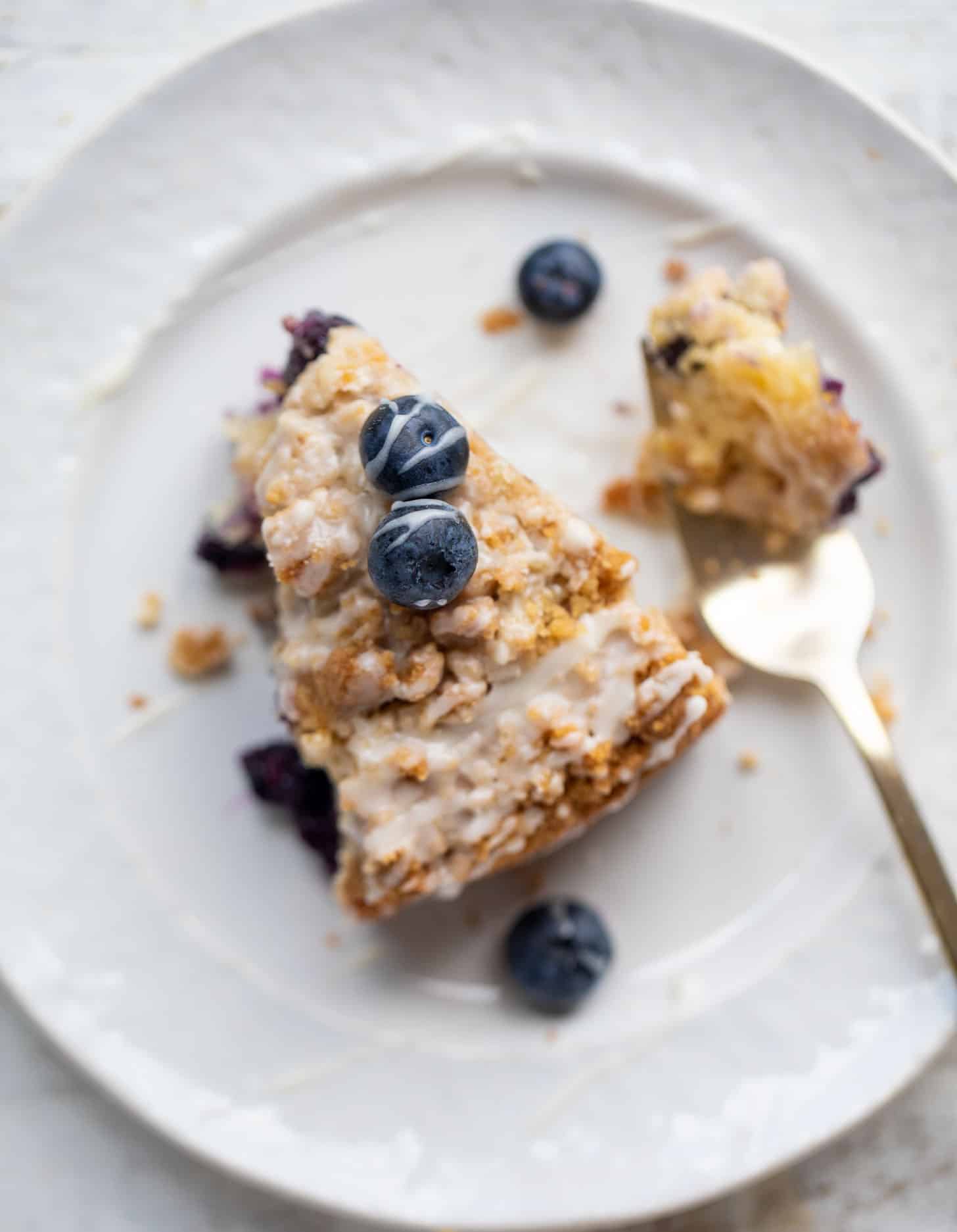 blueberry peach coffee cake