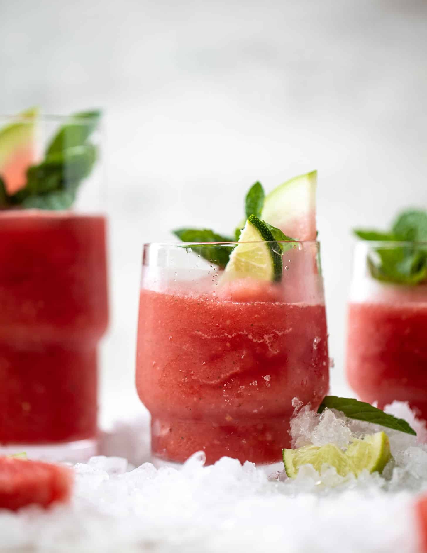frozen watermelon mojitos