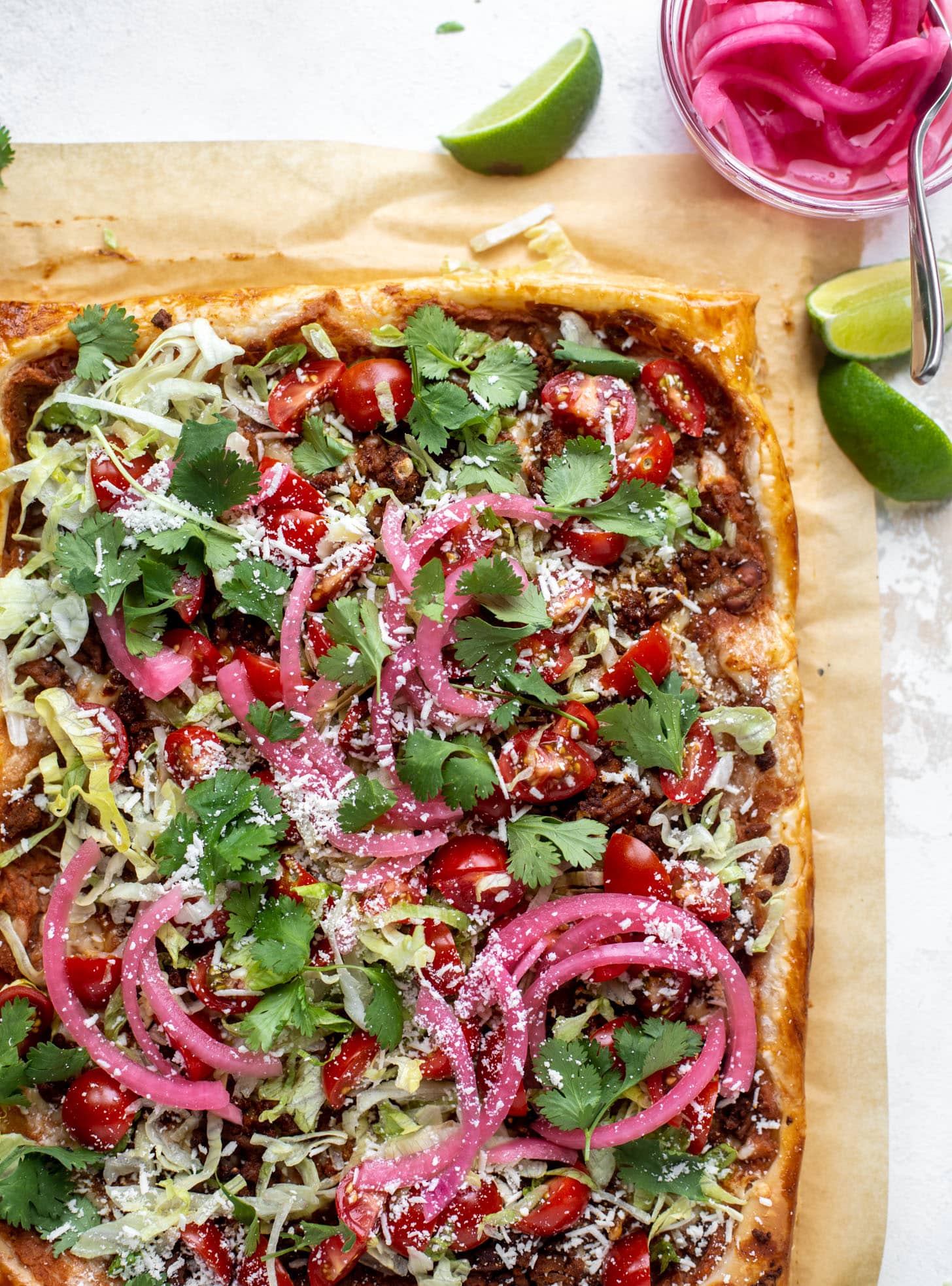 taco puff pastry pizza