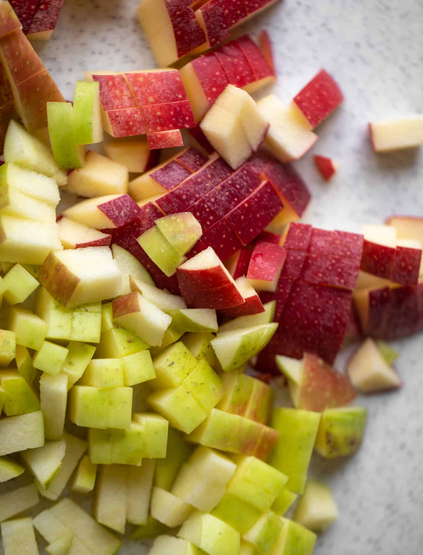 diced apples