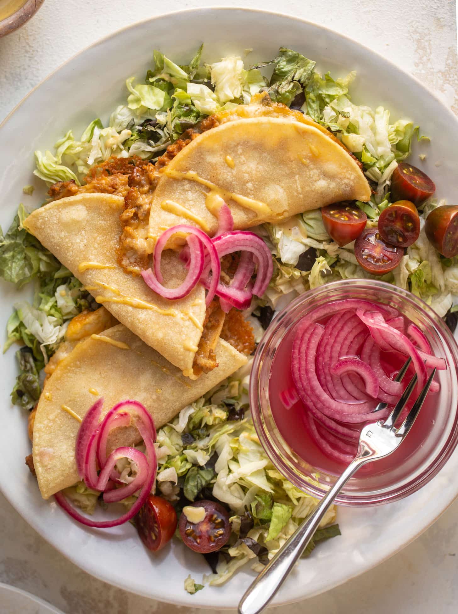 crispy baked cheeseburger tacos