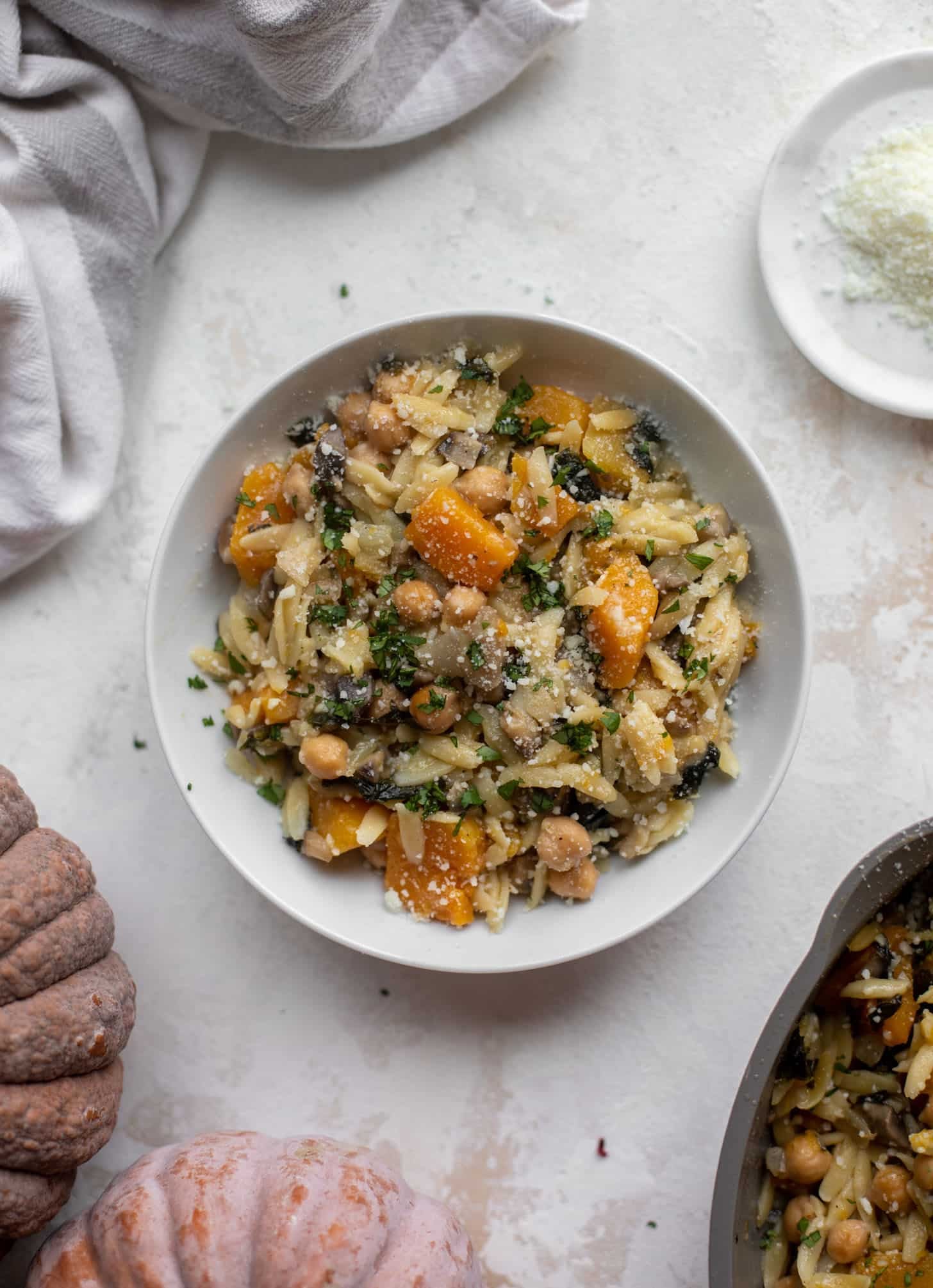 one pot fall vegetable orzo