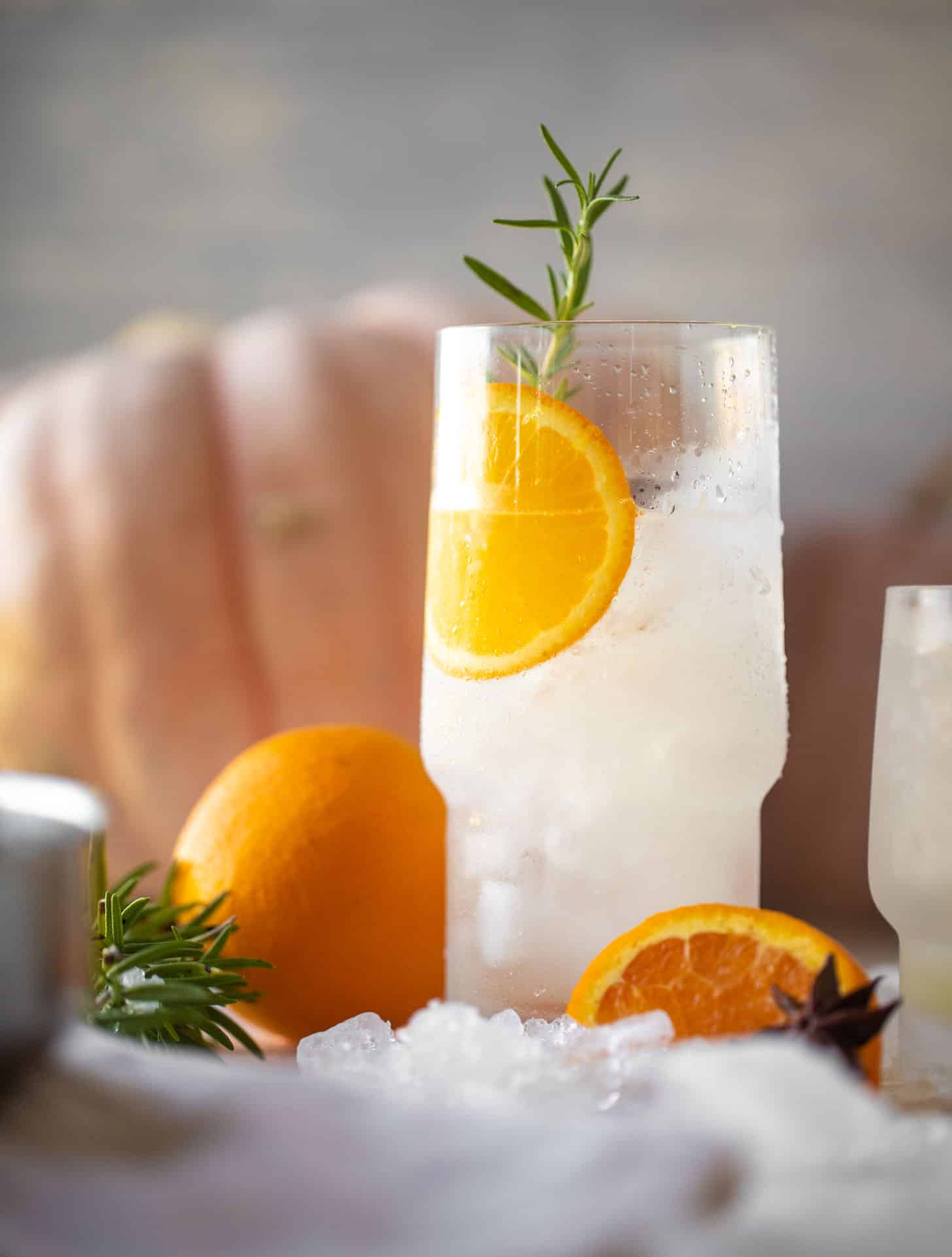 spiced orange gin and tonic