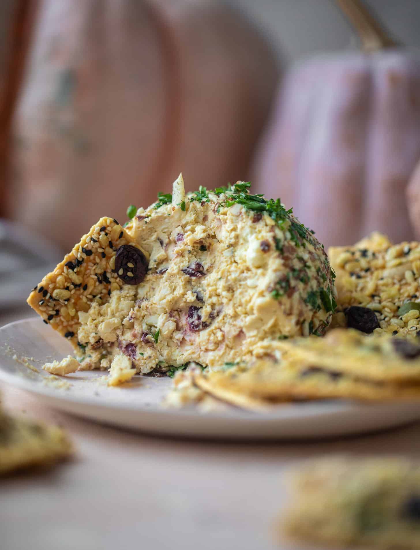 pumpkin cranberry cheeseball