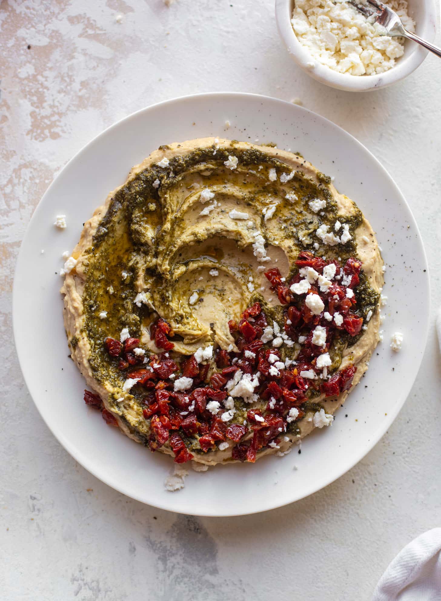 fancy holiday hummus