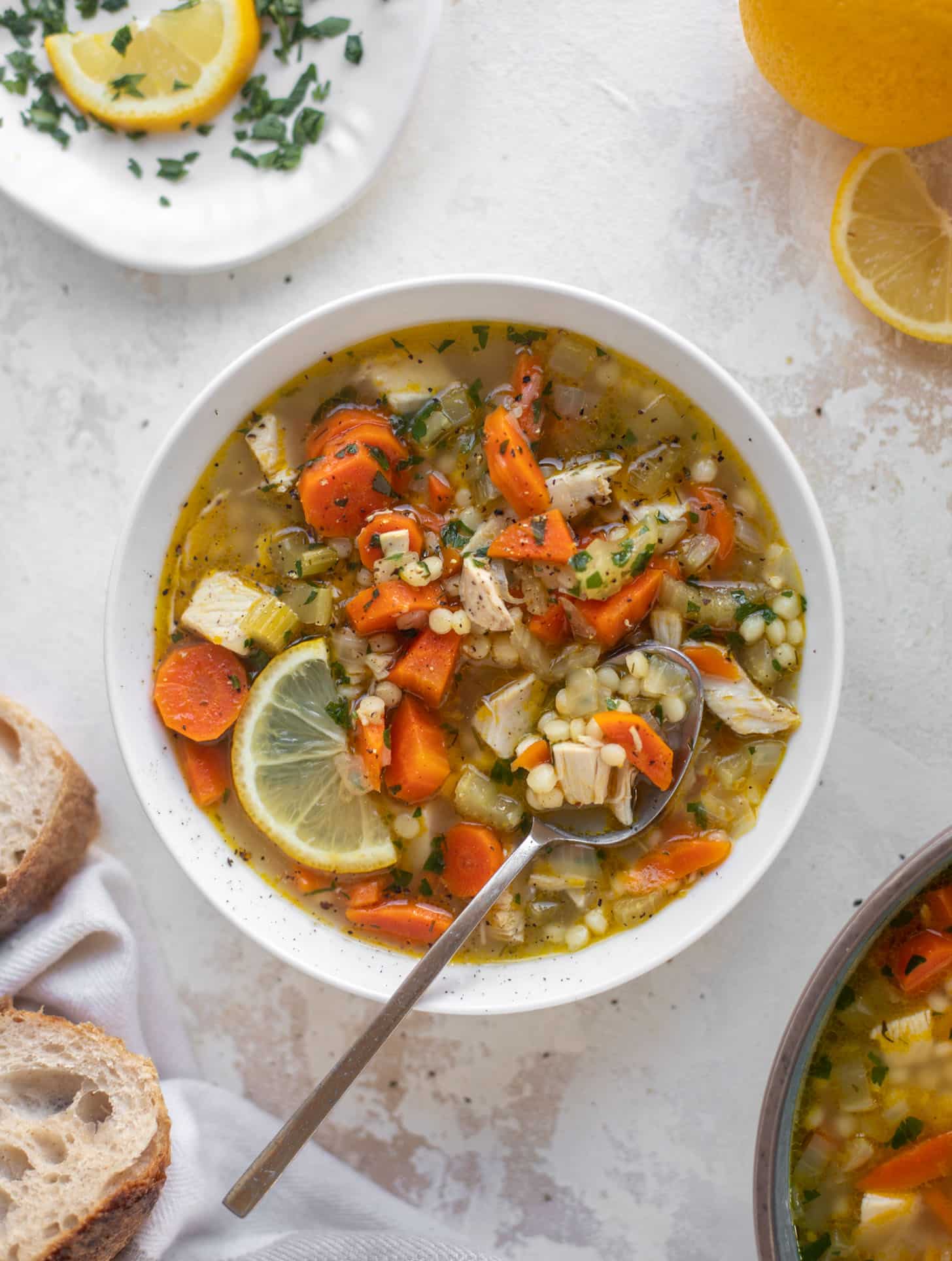 lemon couscous chicken soup