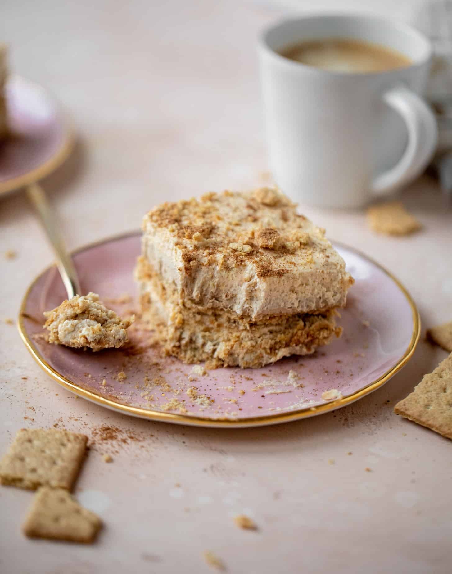 pumpkin cream cold brew icebox cake