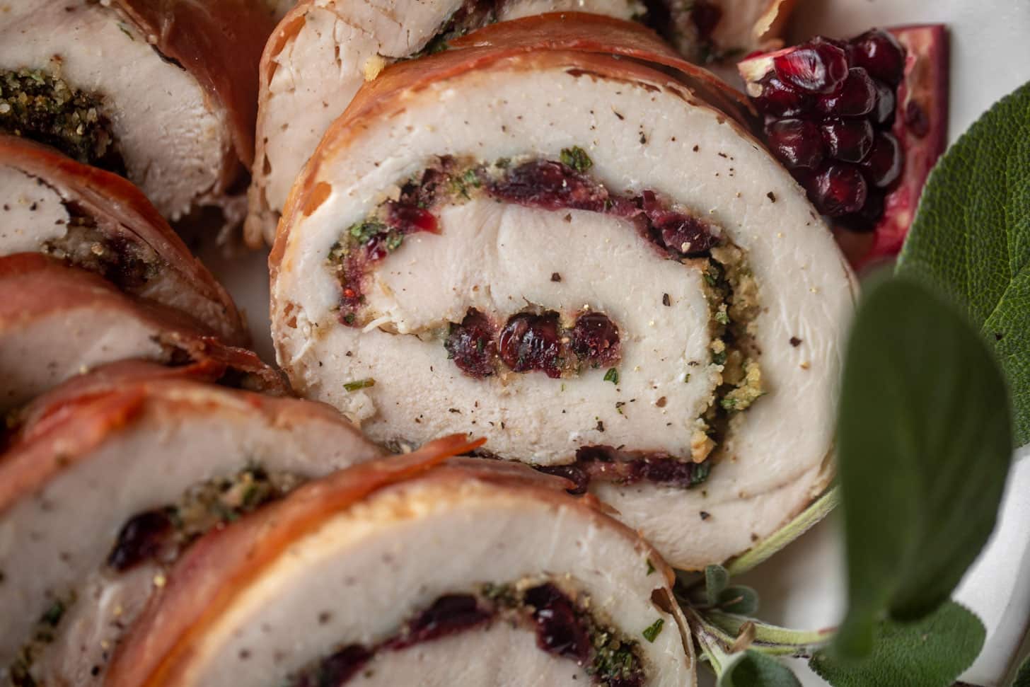 prosciutto wrapped stuffed turkey breast