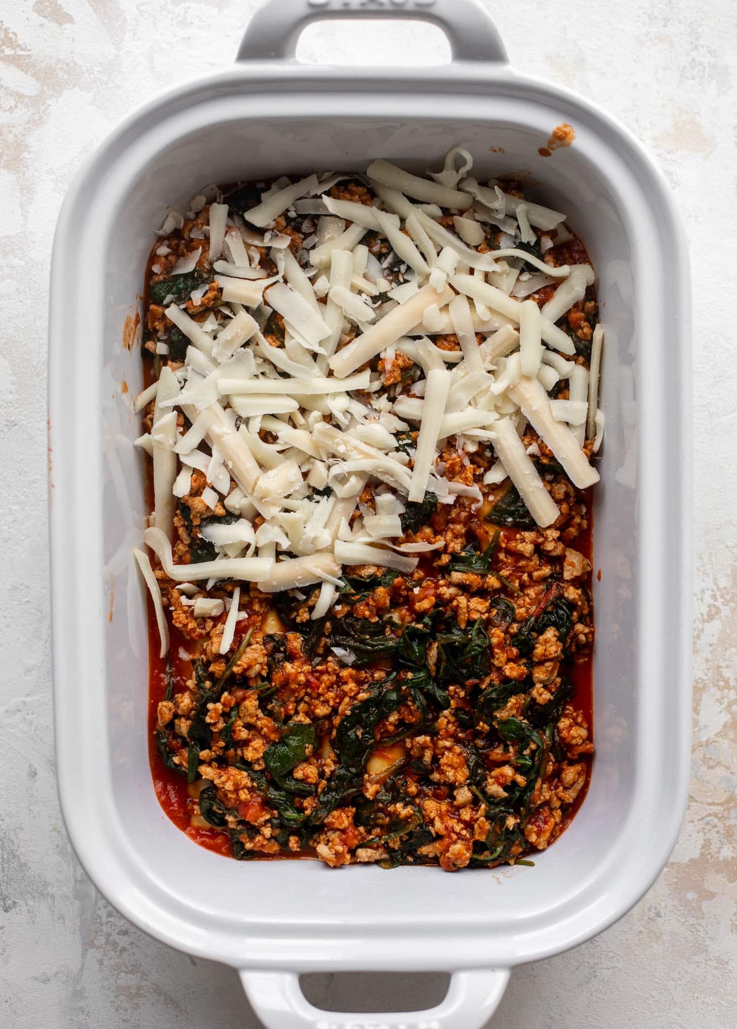 baked ravioli with spinach