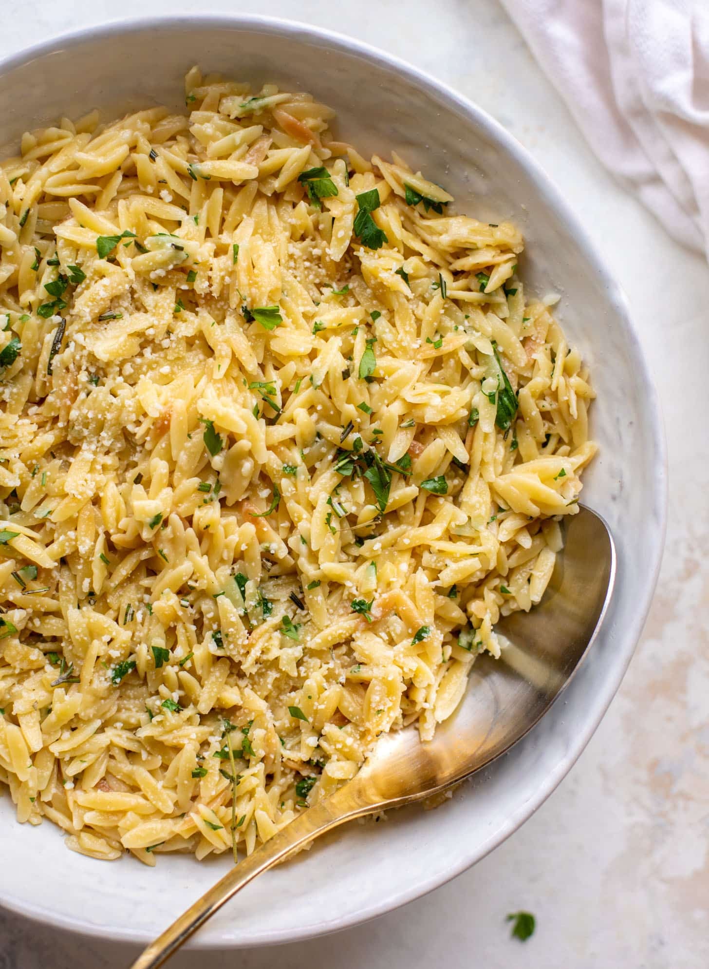 parmesan herb orzo