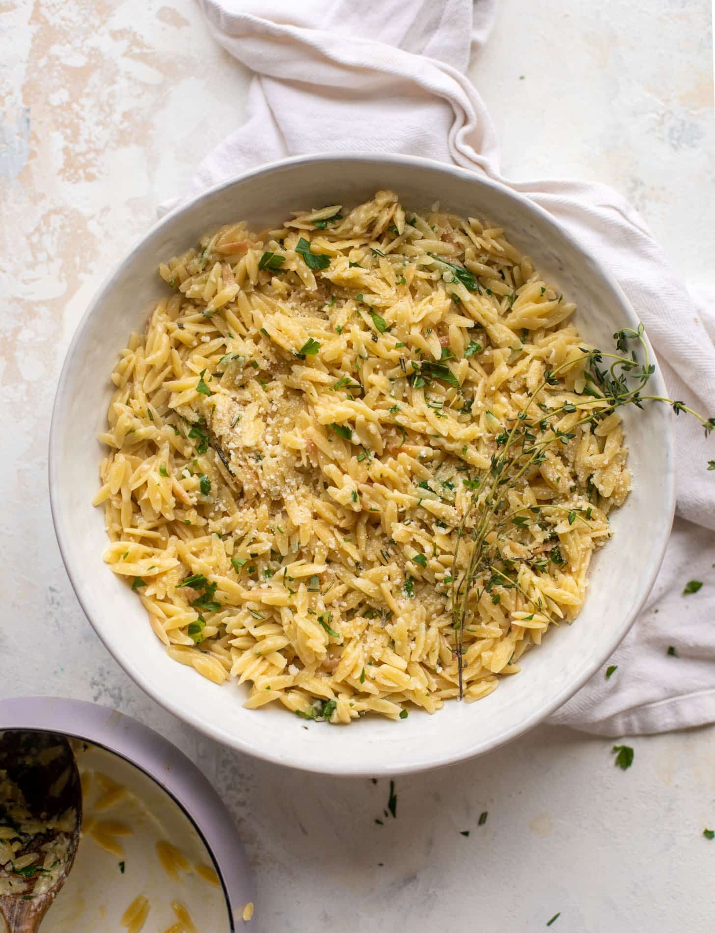 parmesan herb orzo