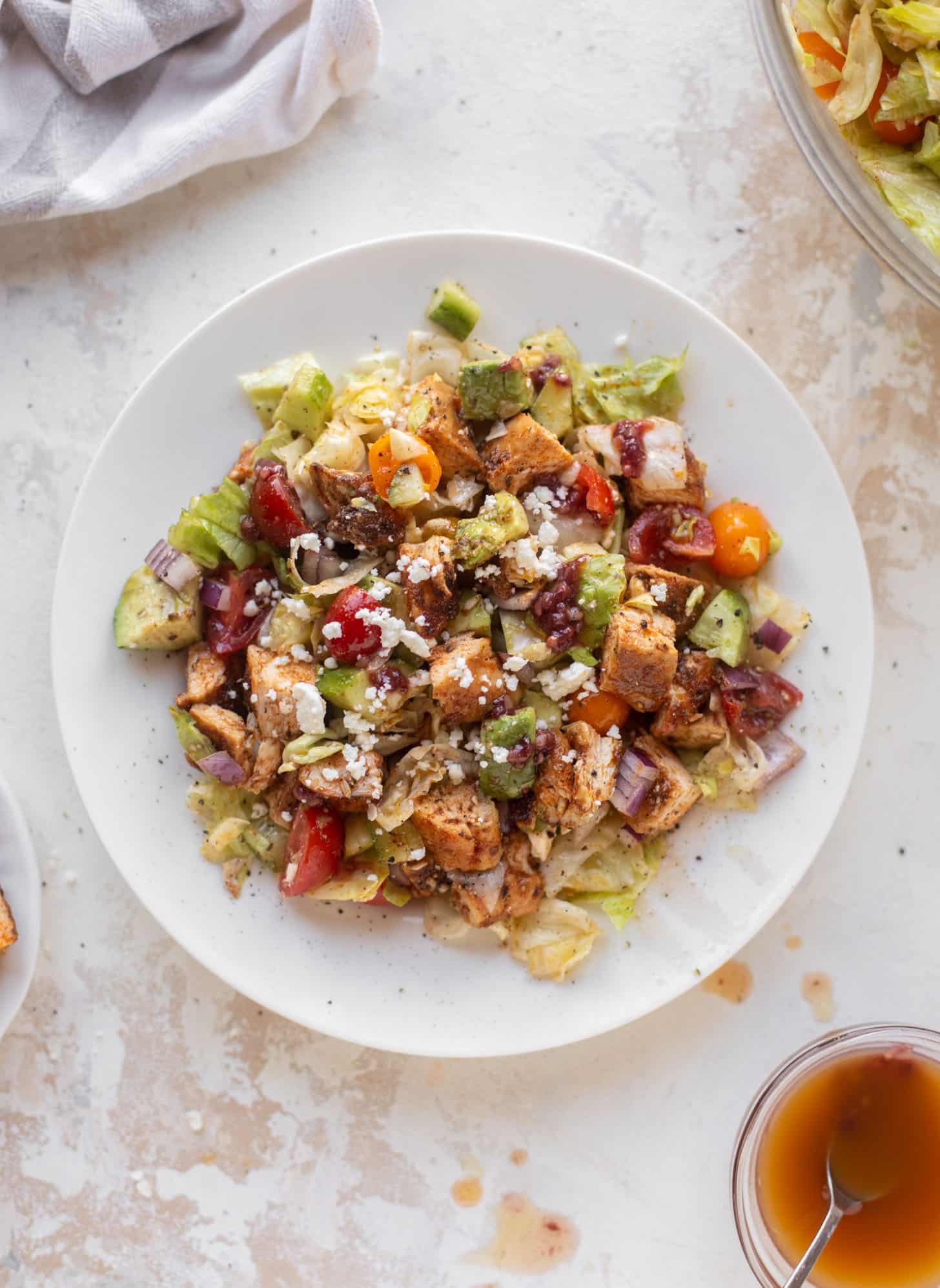 blackened chicken chopped salad