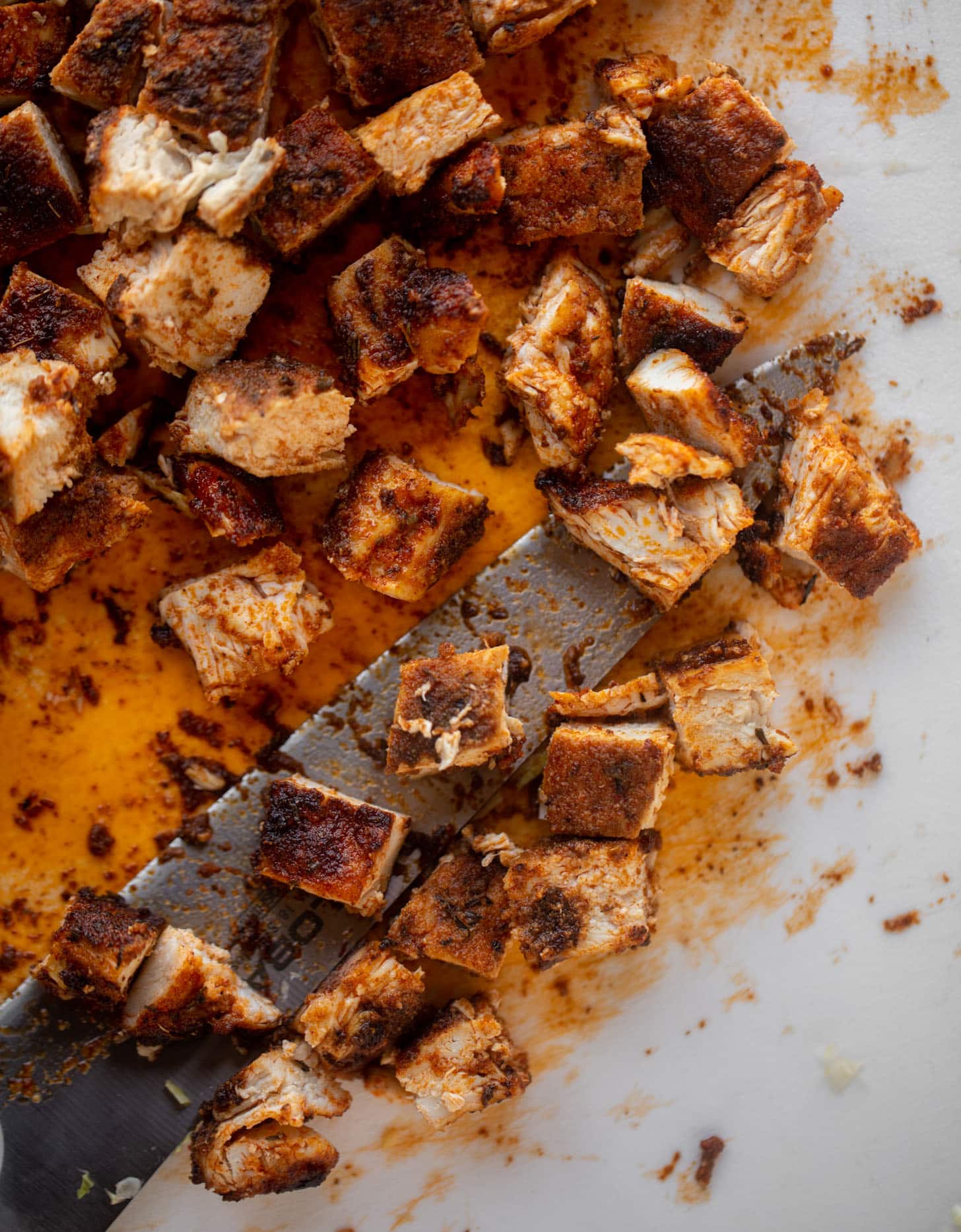 chopped blackened chicken