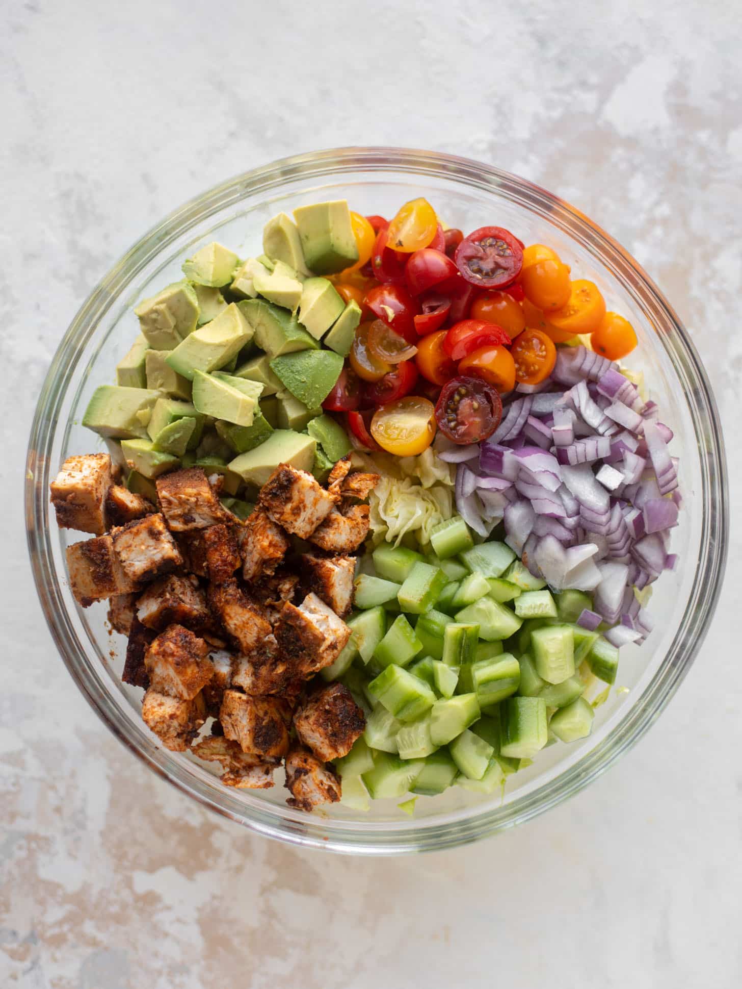blackened chicken chopped salad