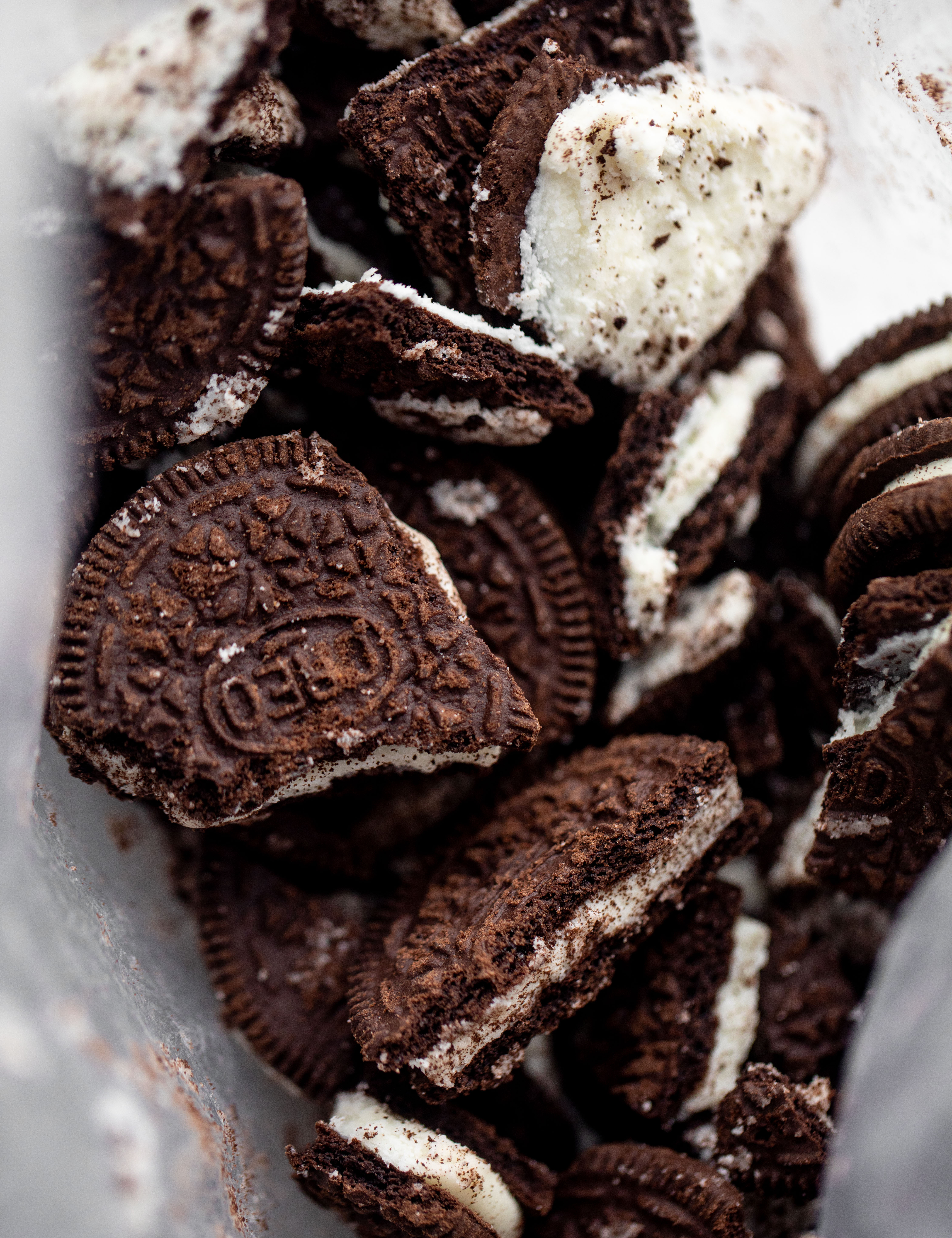 crushed oreo cookies