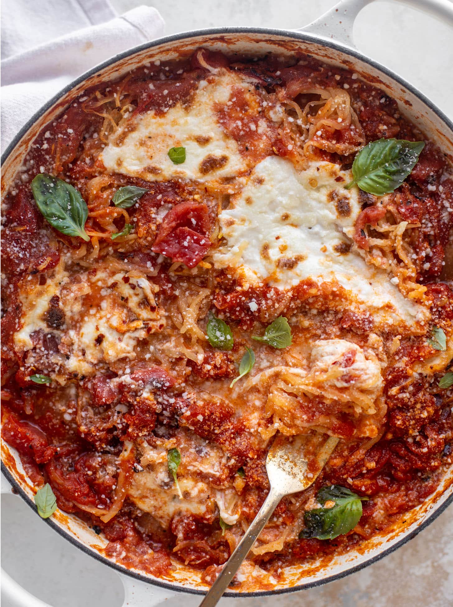 fire roasted baked spaghetti squash