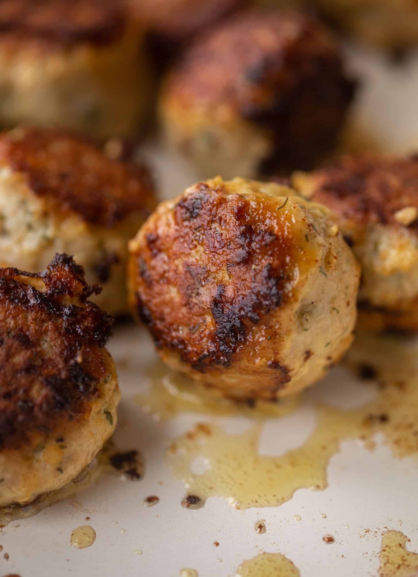 ranch meatballs in a skillet