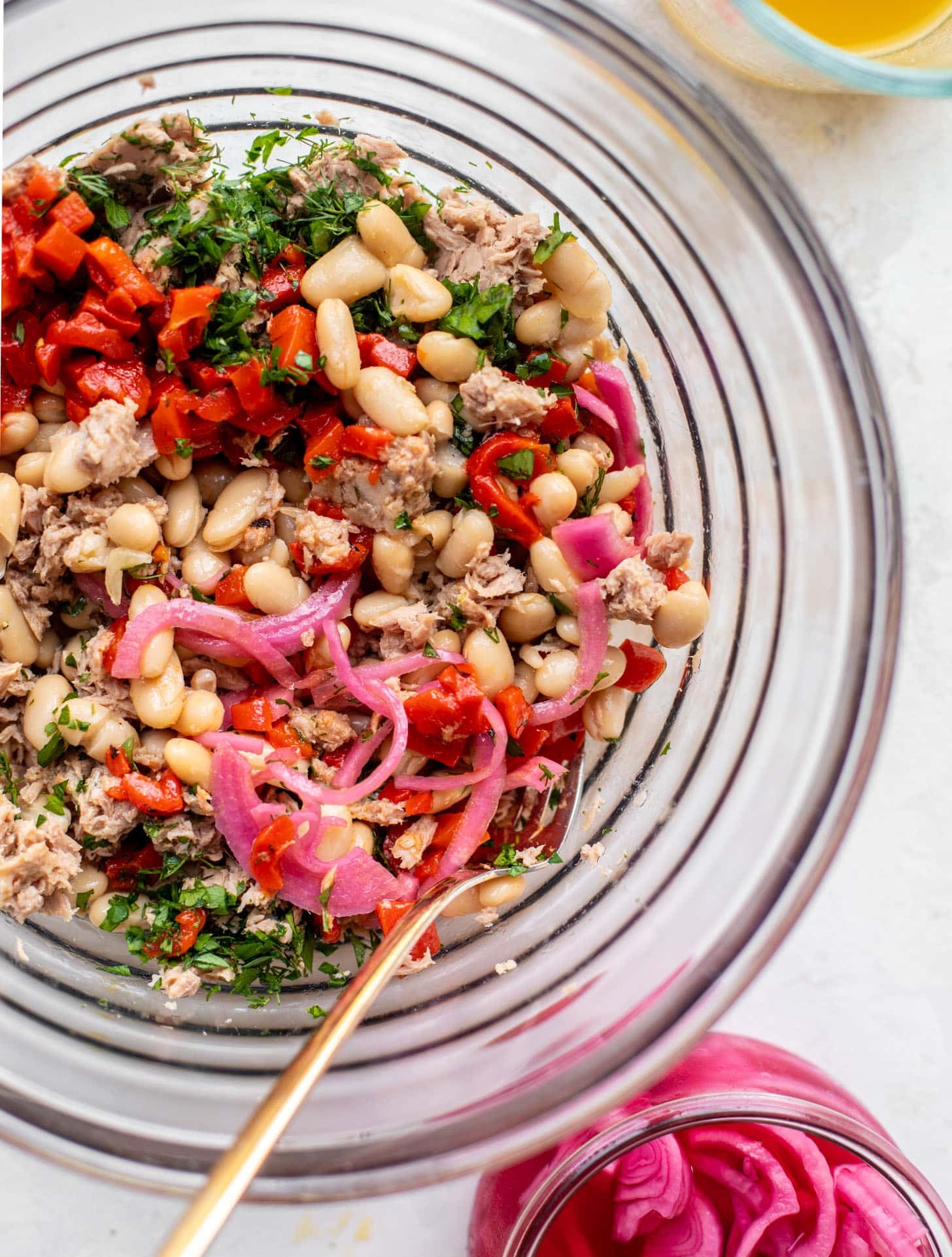 herby white bean tuna salad