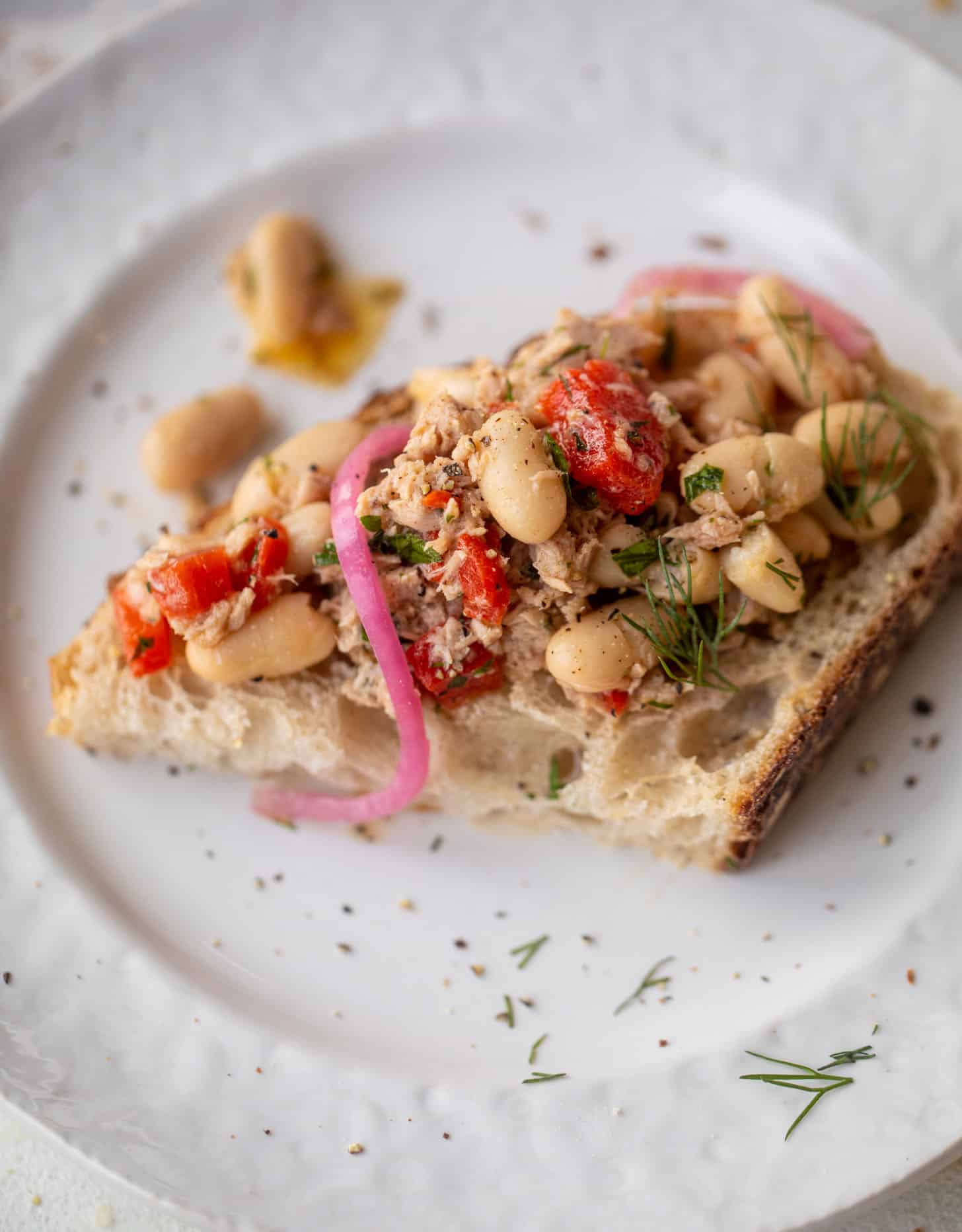 herby white bean tuna salad