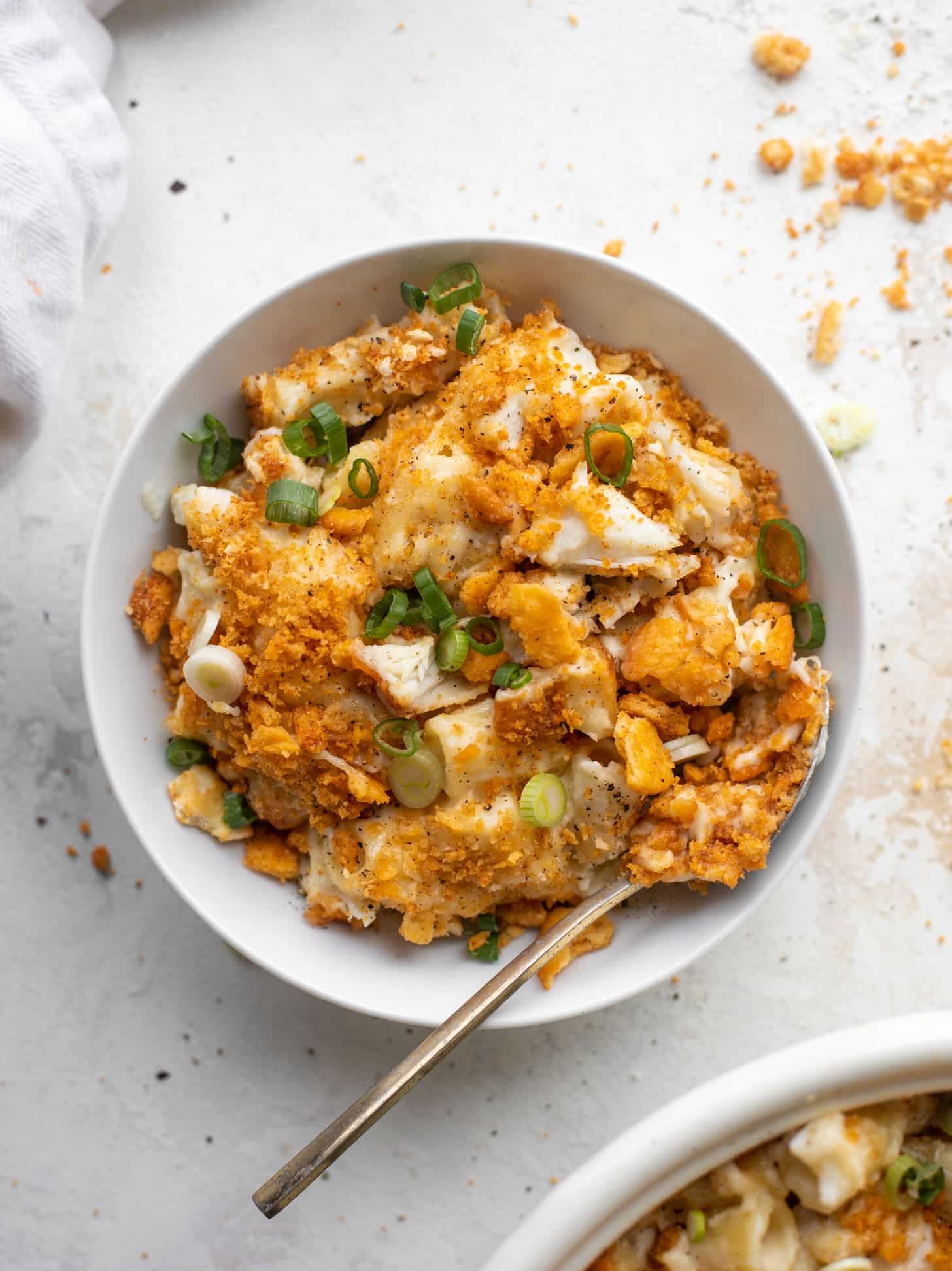 buttery old bay crab mac and cheese