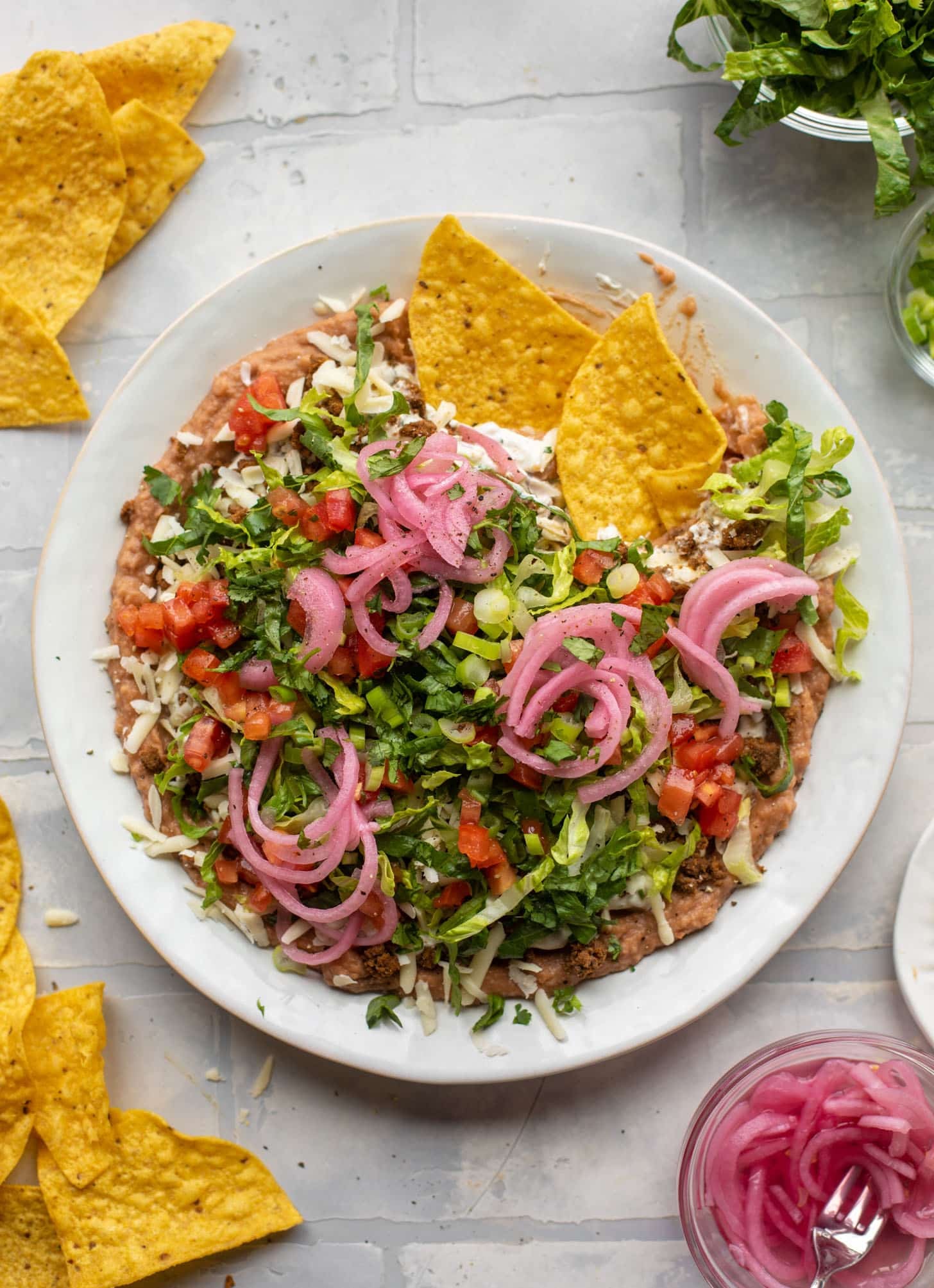 smoky chipotle layered taco dip