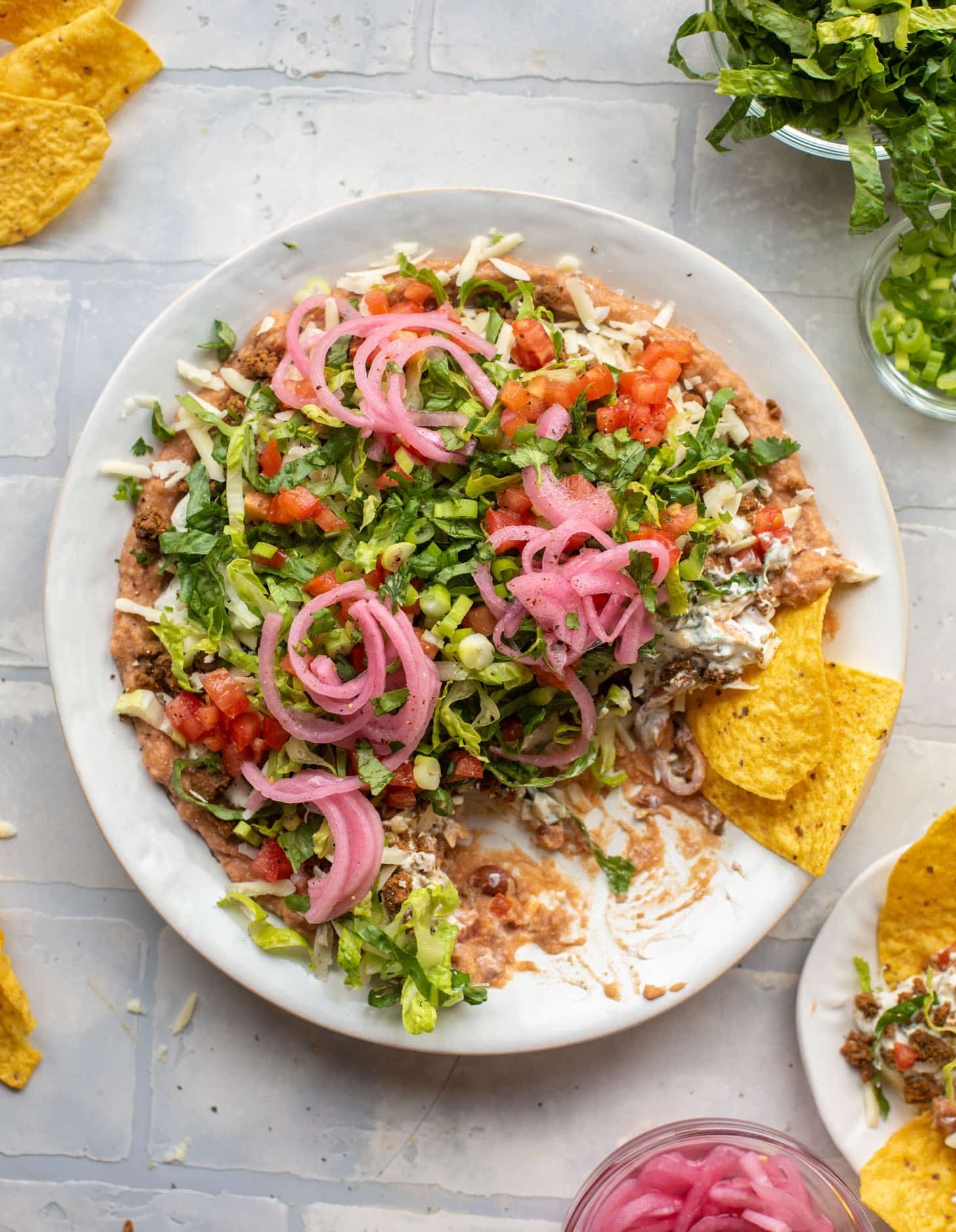 smoky chipotle layered taco dip