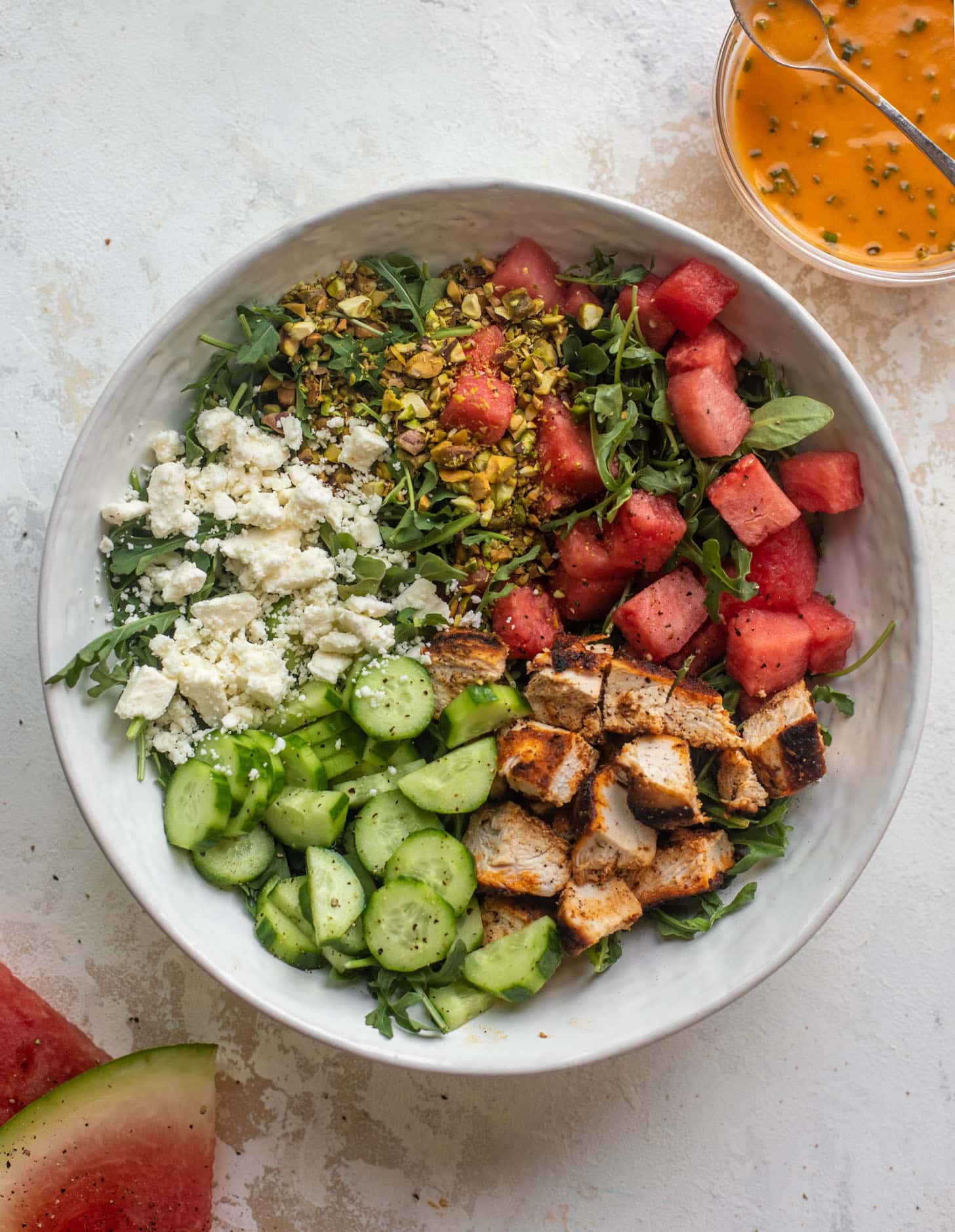 blackened chicken watermelon salad