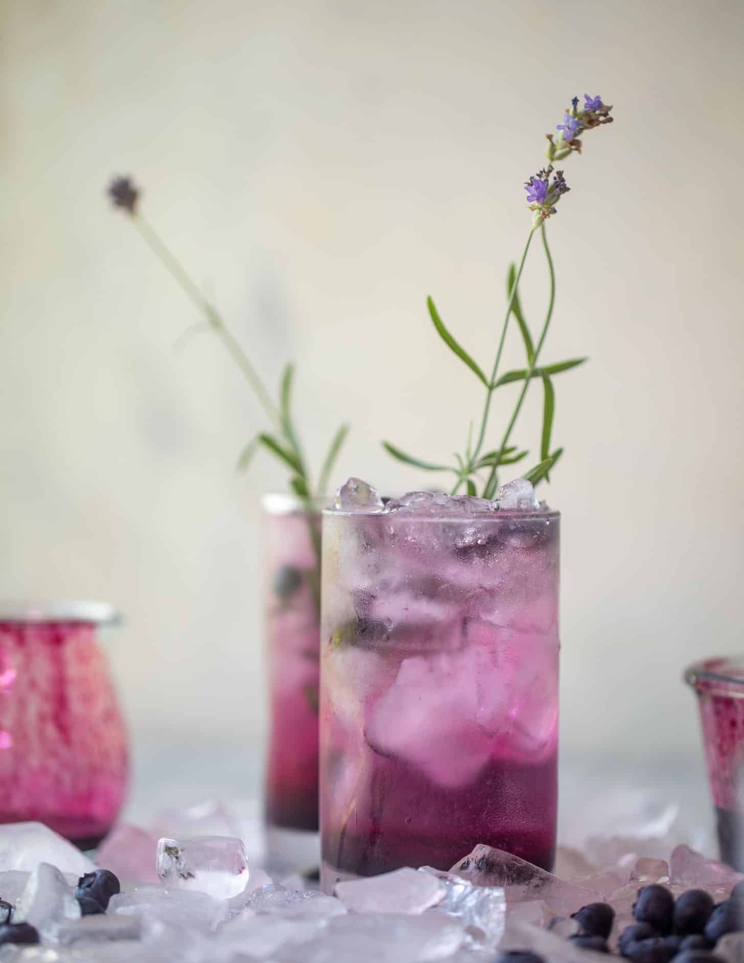 lavender blueberry vodka soda