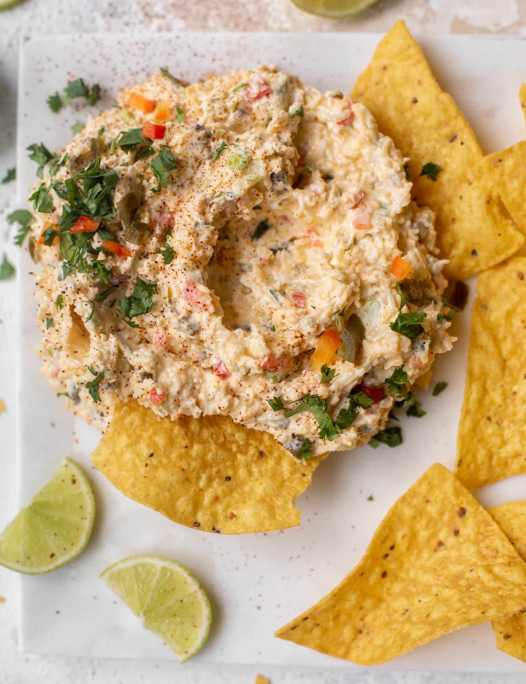 creamy chilled queso dip