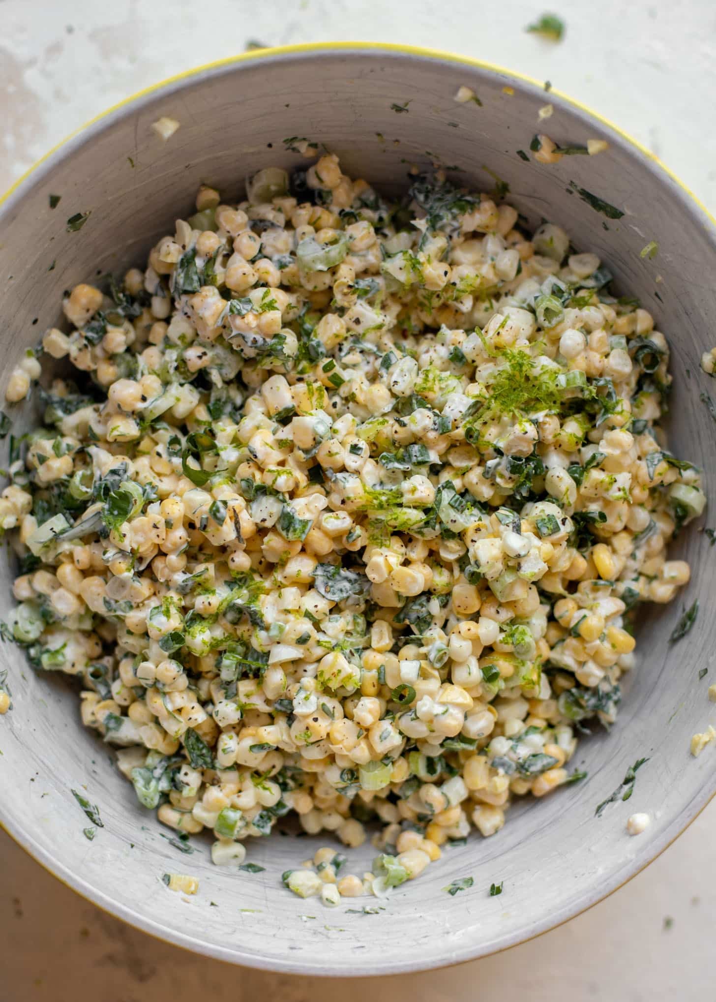 fresh lime corn salad