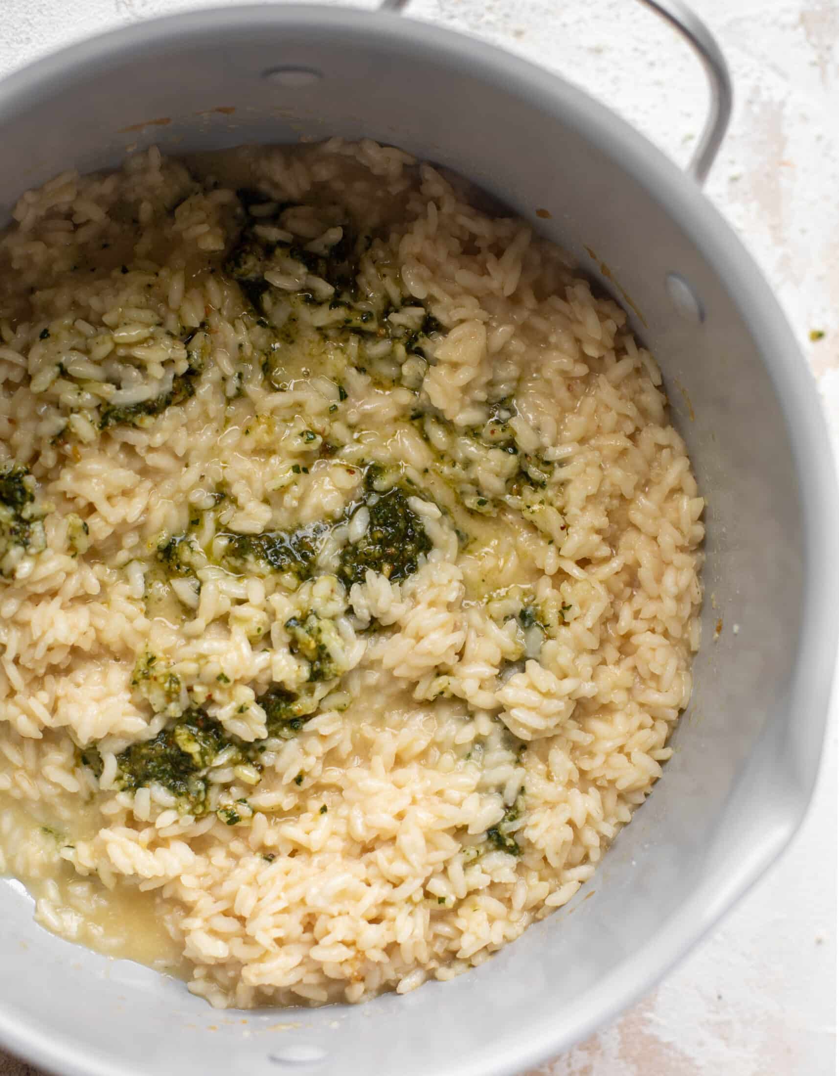 pesto risotto