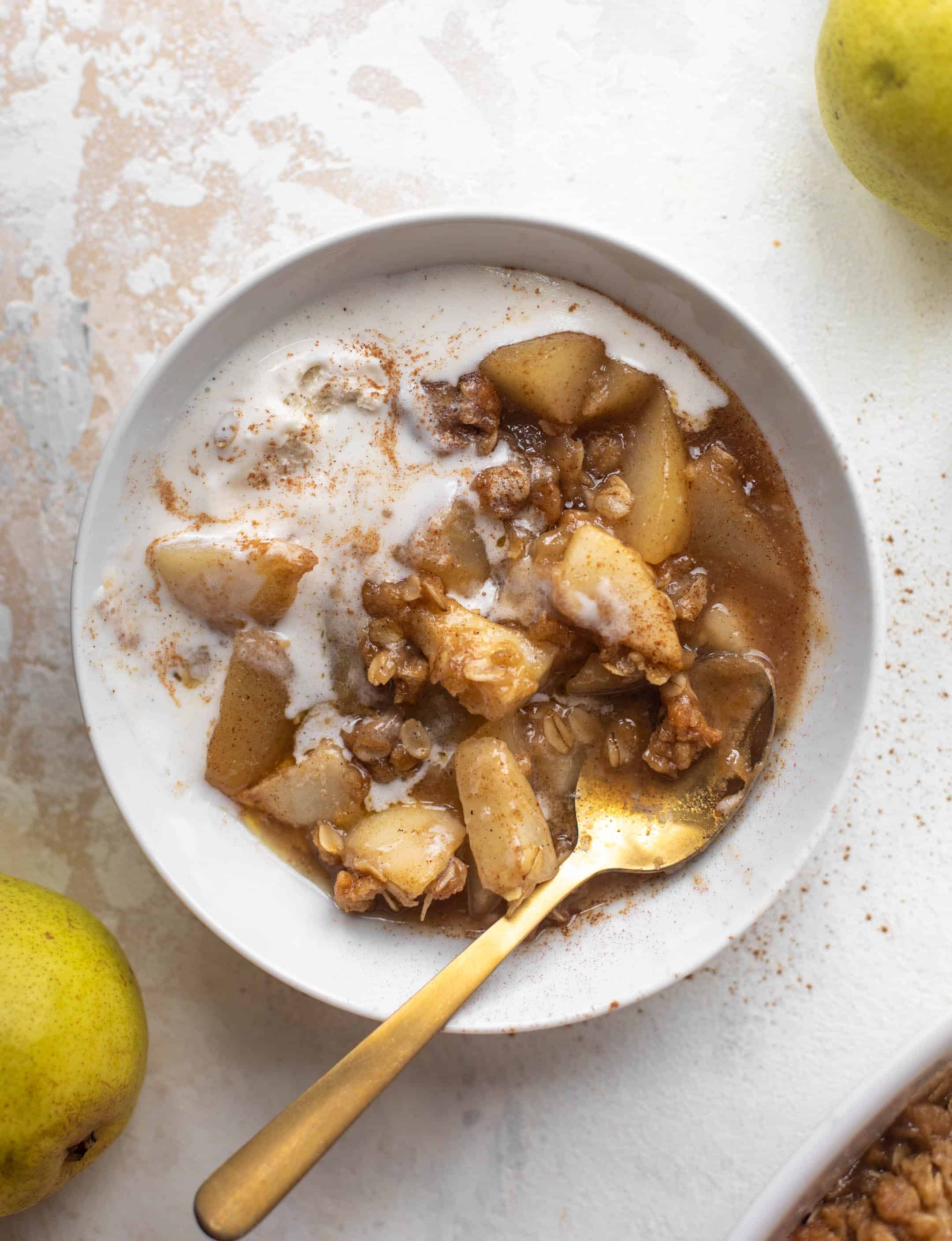 chai pear crisp