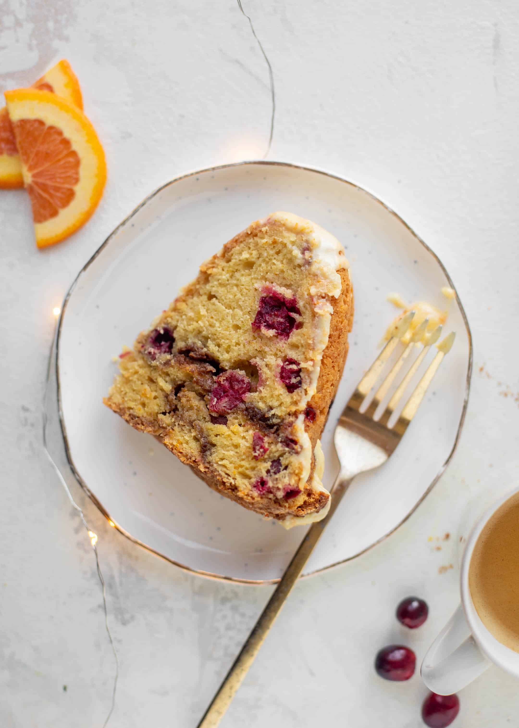cranberry orange coffee cake