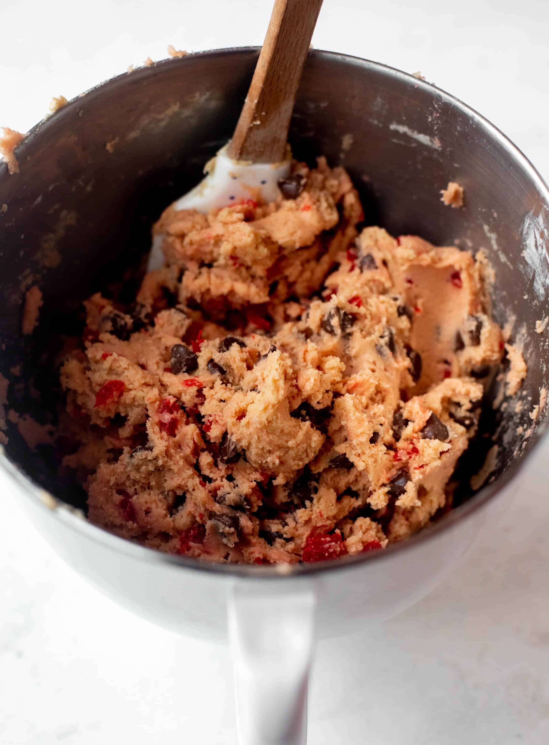 maraschino cherry chocolate chip cookie dough