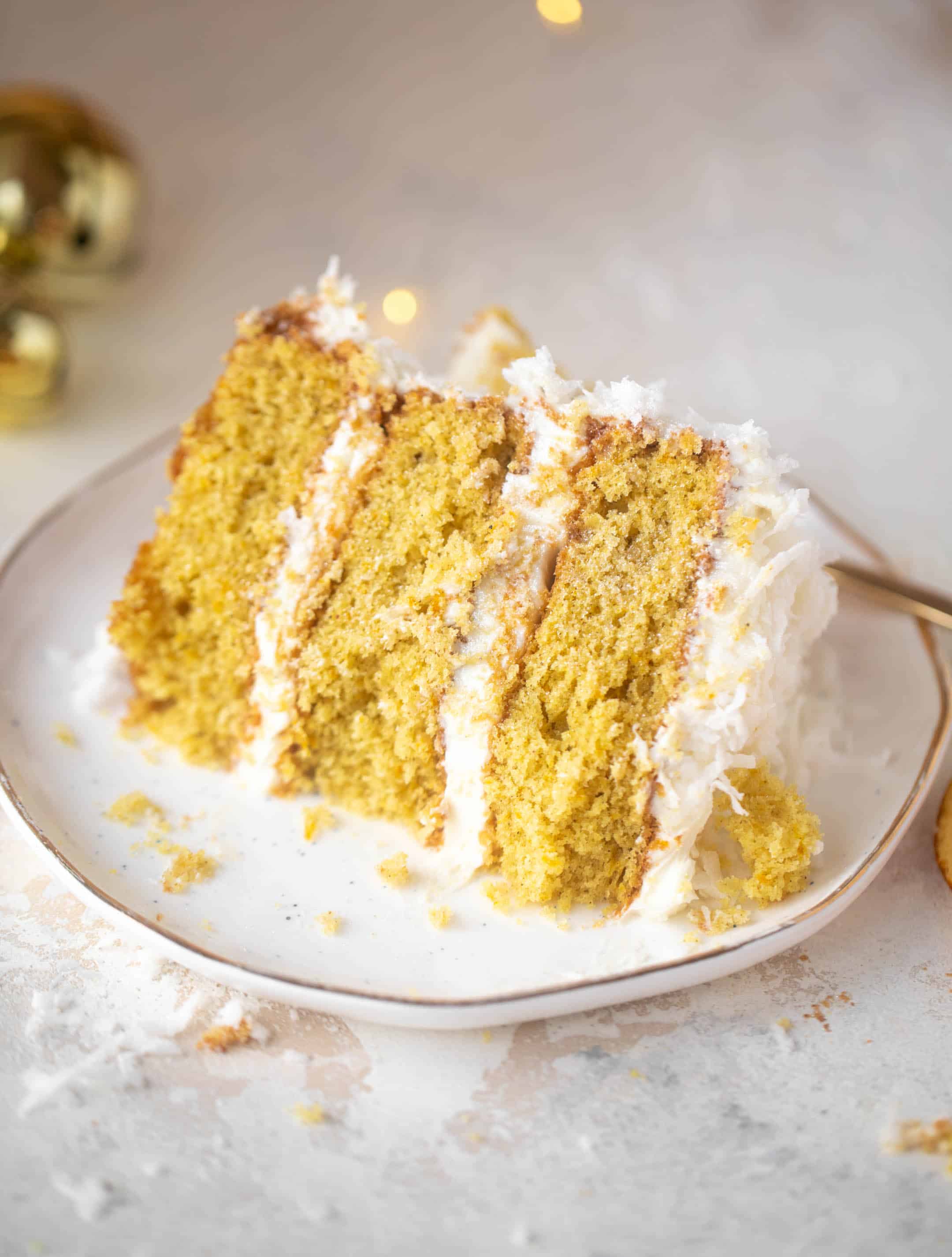 spiced orange snowball cake