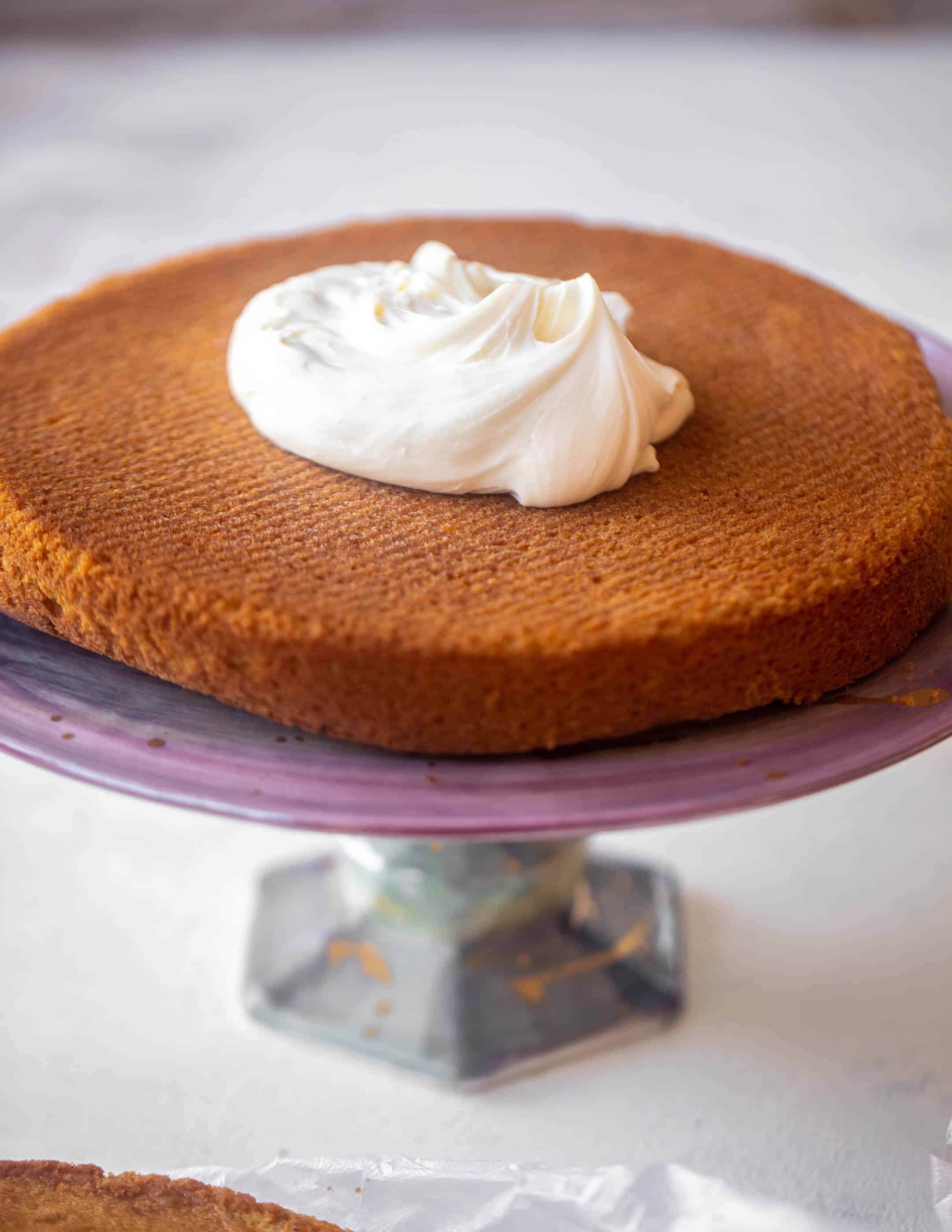 layer cake and cream cheese frosting