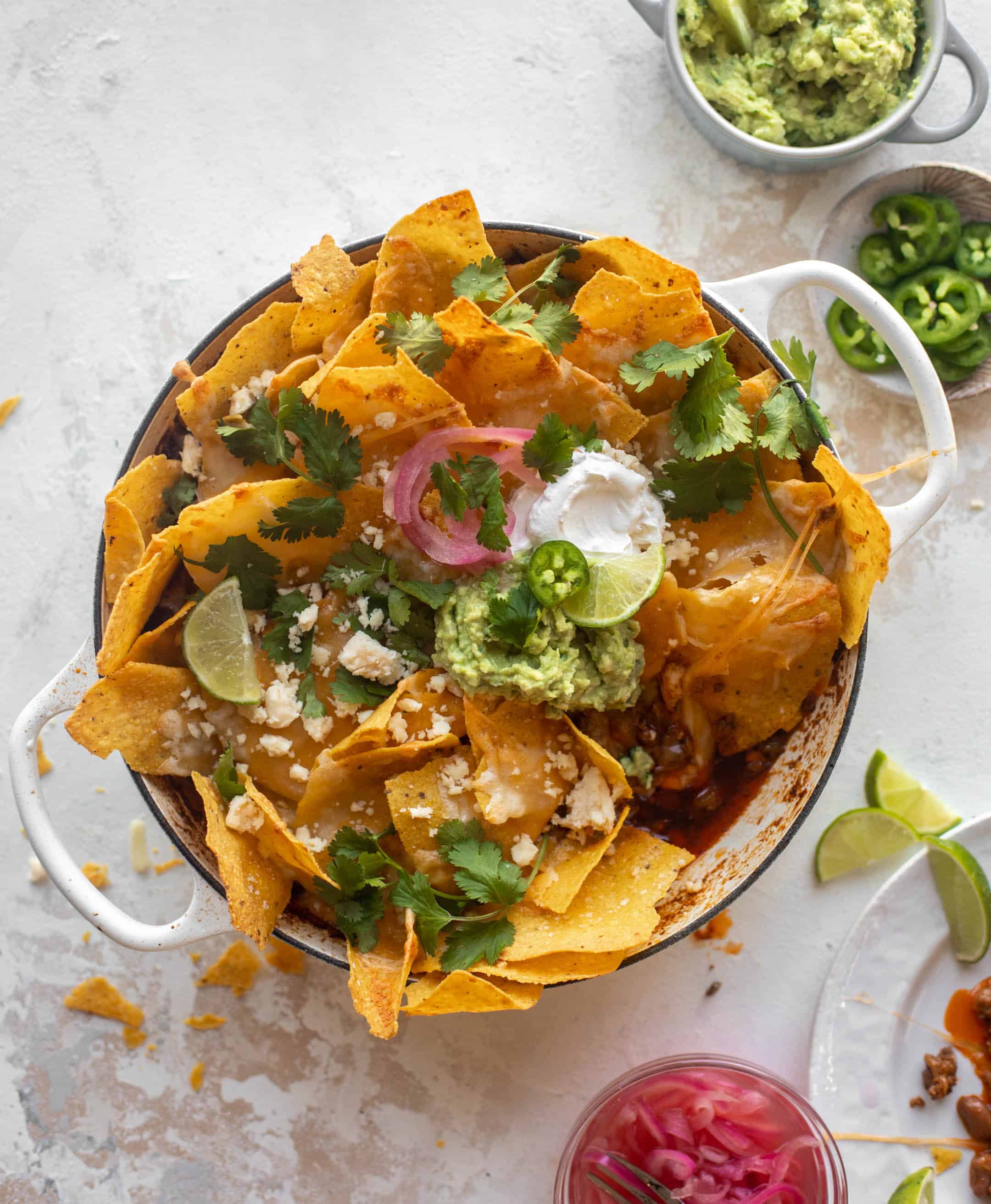 one pot cheesy nachos