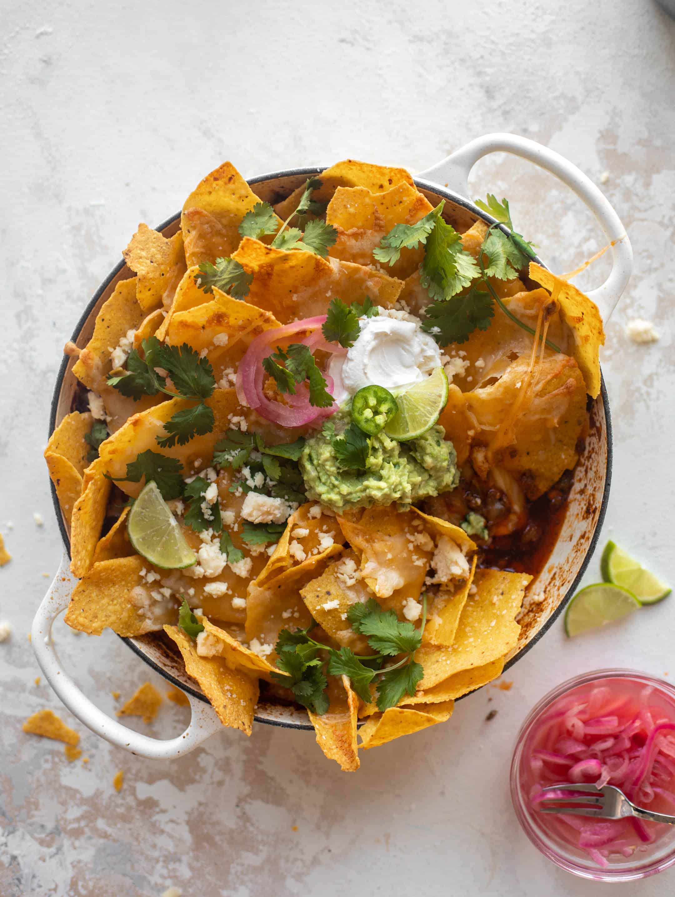 one pot cheesy nachos